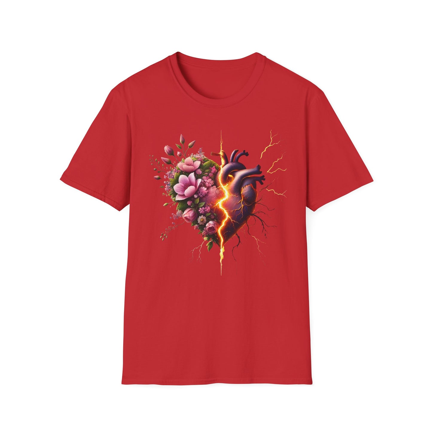 Heartbreak Floral T-Shirt - Perfect for Gifts, Casual Wear, Valentines, or Self-Care