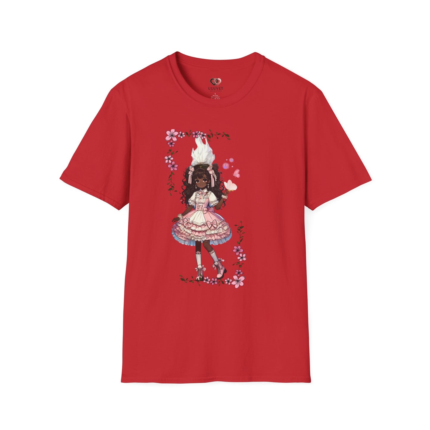 Unisex Softstyle T-Shirt  - Girly Anime Fantasy Design