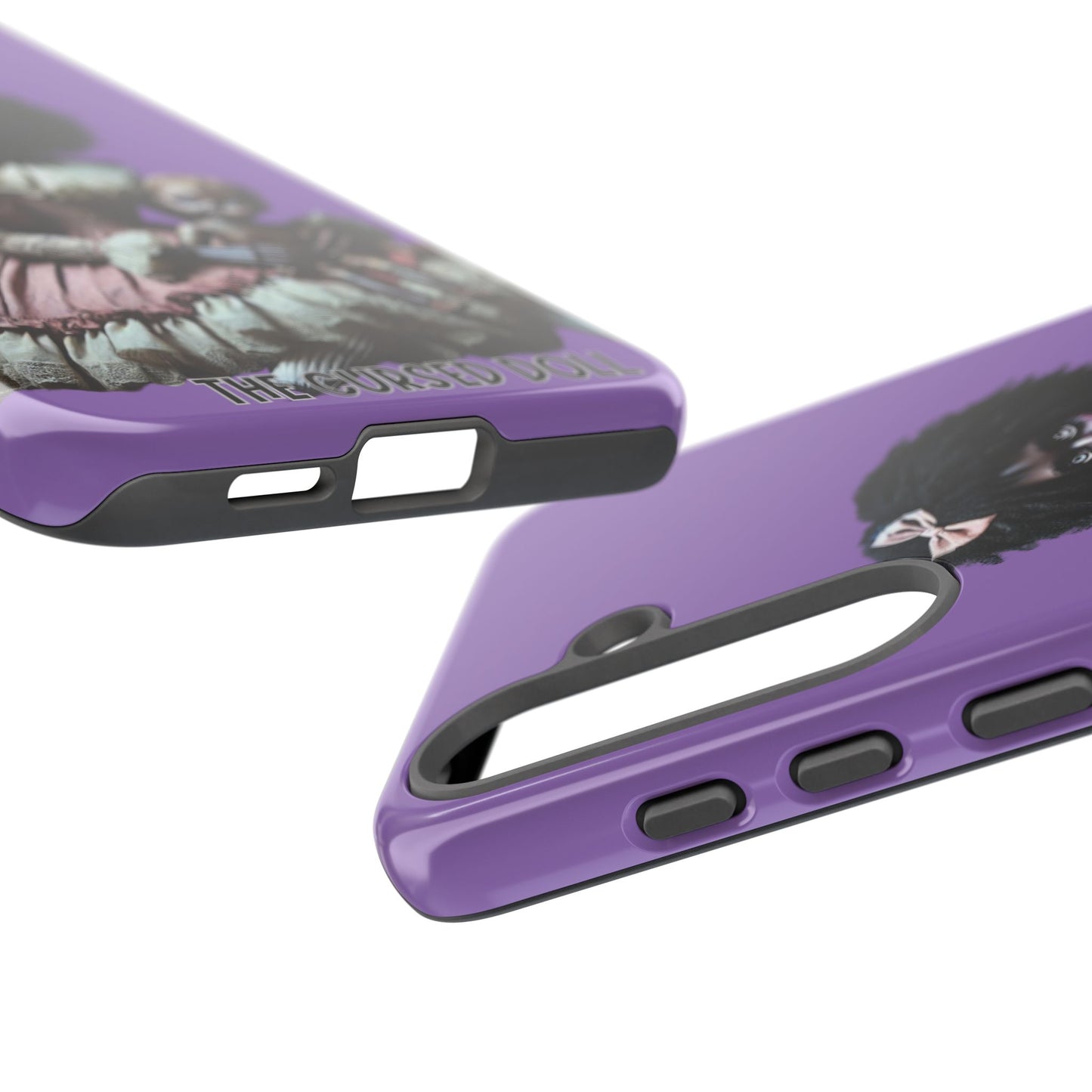 Cursed Doll Phone Case, Tough Phone Cover, Gothic Art Case, Horror Aesthetic Case, Unique Gift for Halloween, Mobile Accessory