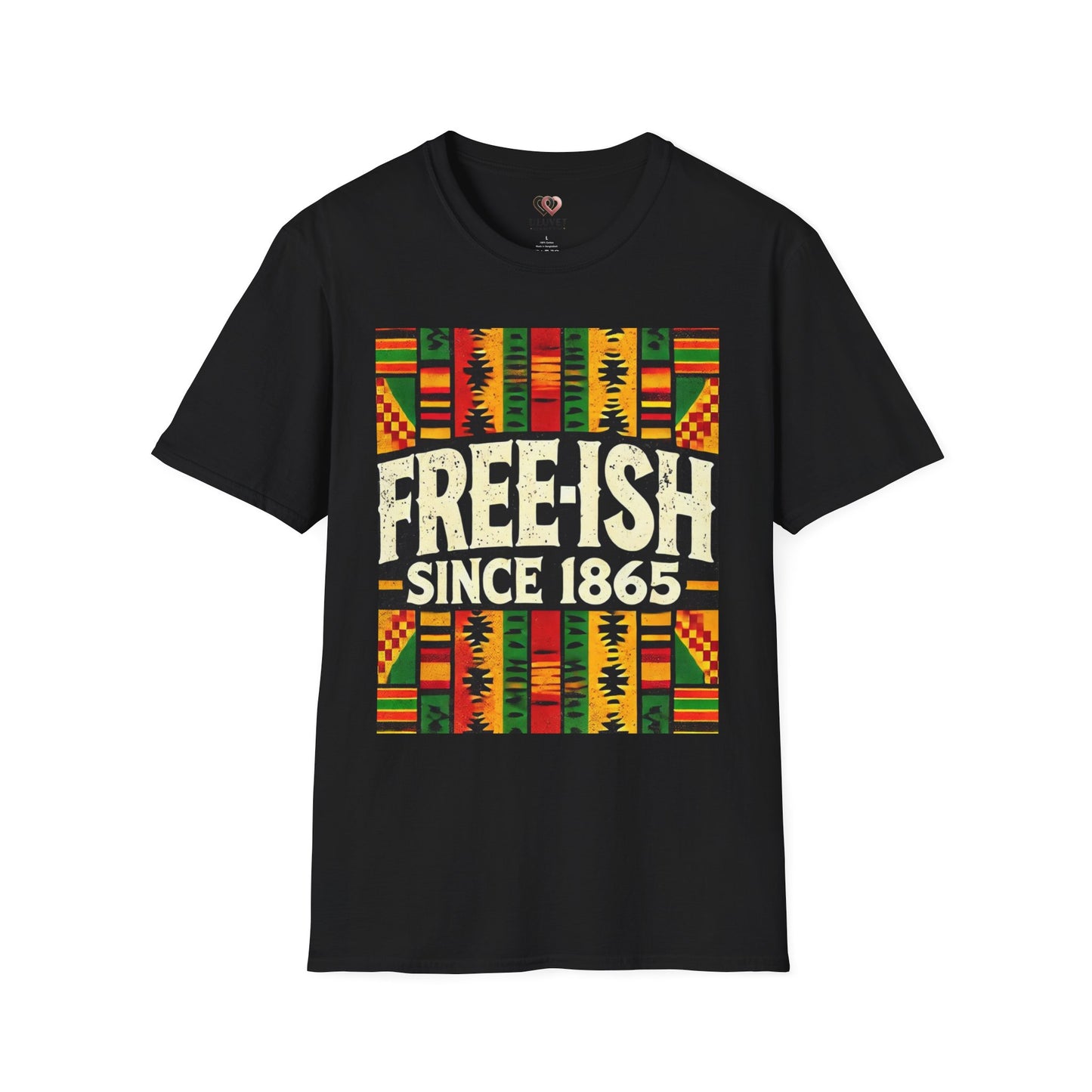 Free-ish Since 1865 Unisex Softstyle T-Shirt, Casual Wear, Black History Month, Gift for Activists, Comfortable Tee