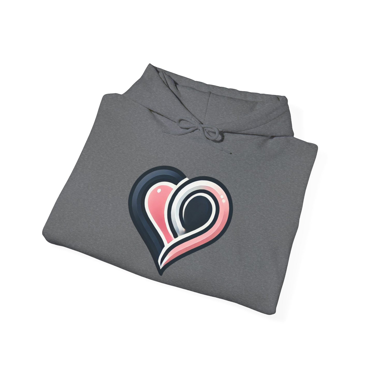 Cozy Heart Design Unisex Hoodie, Perfect for Valentine's Day, Gift for Couples, Love Apparel, Casual Comfort, Everyday Wear