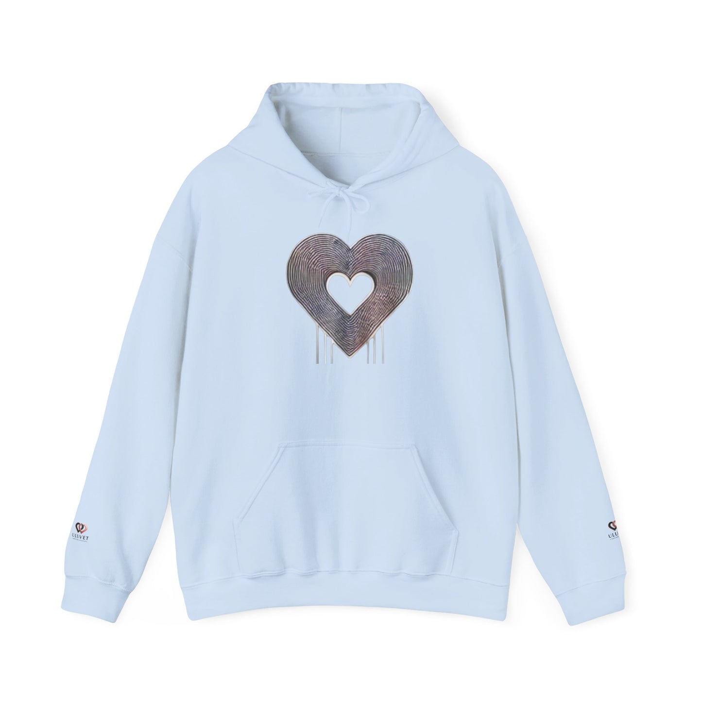 Heart Drip Unisex Hoodie, Cozy Pullover for Couples, Valentine's Day Gift, Cute Casualwear, Trendy Sweatshirt