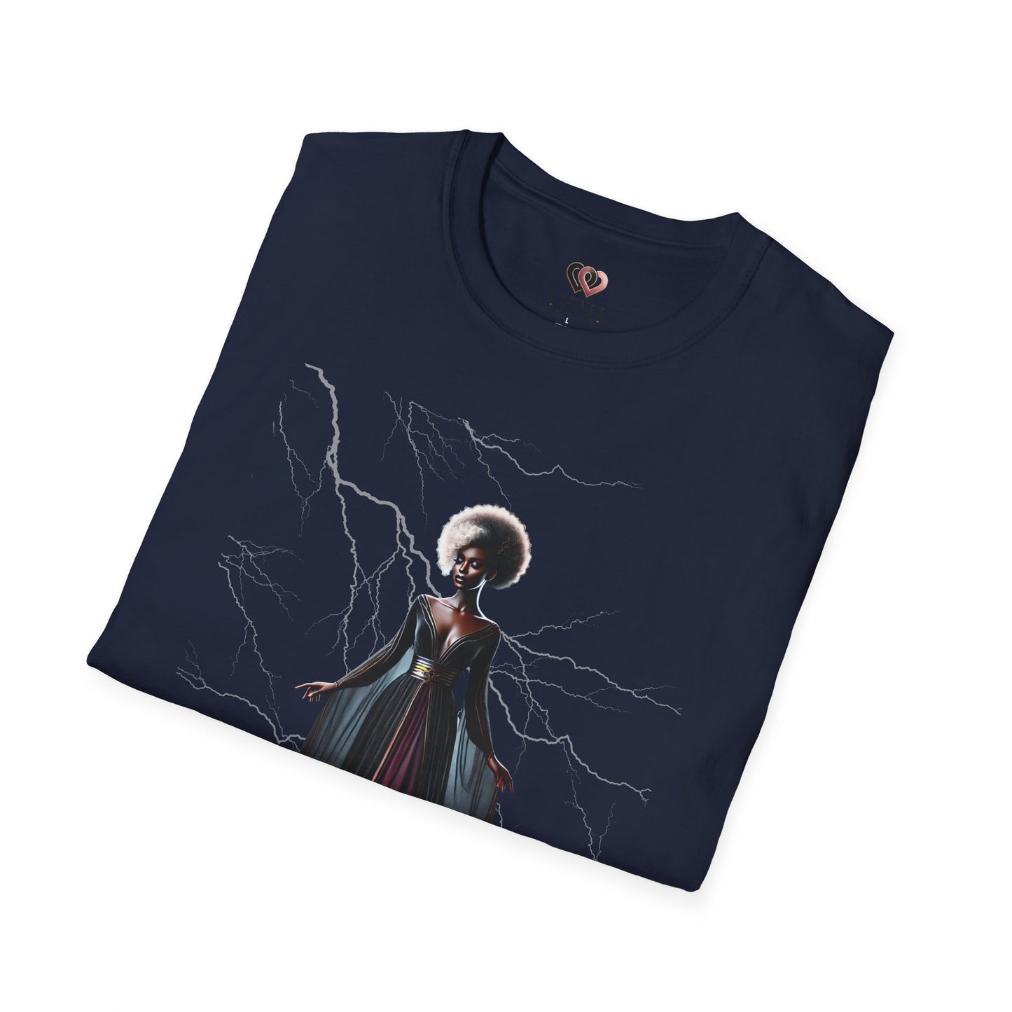 Mystical Vibe Unisex Softstyle T-Shirt with Electric Design