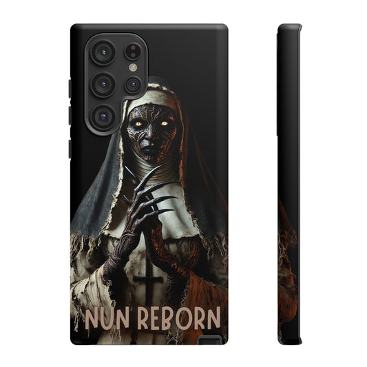 Spooky Phone Case - Nun Reborn Design, Horror Lover Gift, Unique Mobile Cover, Halloween Accessory, Gothic Style, Phone Protection