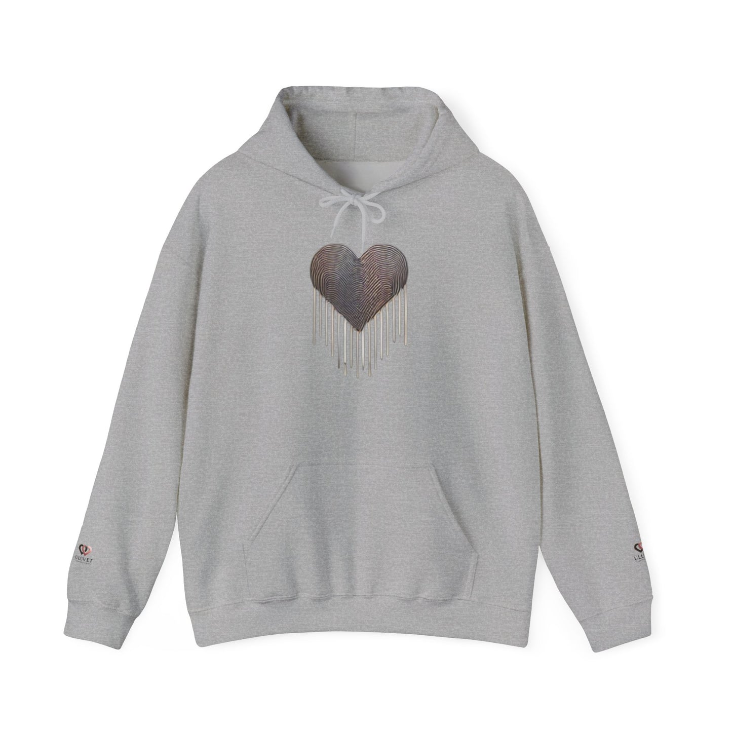 Heart Drip Unisex Hoodie - Cozy Love Sweatshirt, Graphic Hoodie, Winter Fashion, Gift for Her, Valentine's Day Gift