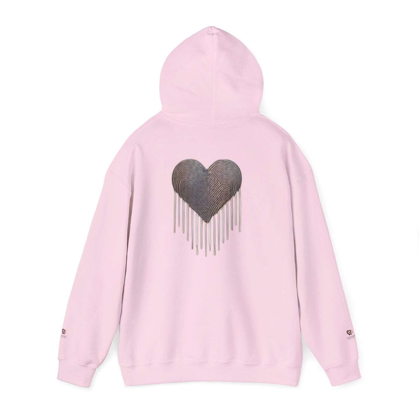 Heart Drip Unisex Hoodie - Cozy Love Sweatshirt, Graphic Hoodie, Winter Fashion, Gift for Her, Valentine's Day Gift