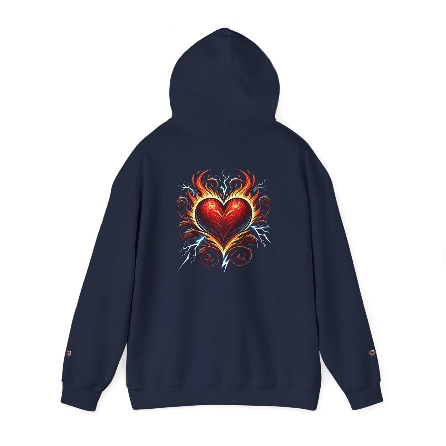 Heart Flame Unisex Hoodie | Cozy Sweatshirt for Love, Valentine's Day Gift, Casual Wear, Trendy Fashion, Gift for Her
