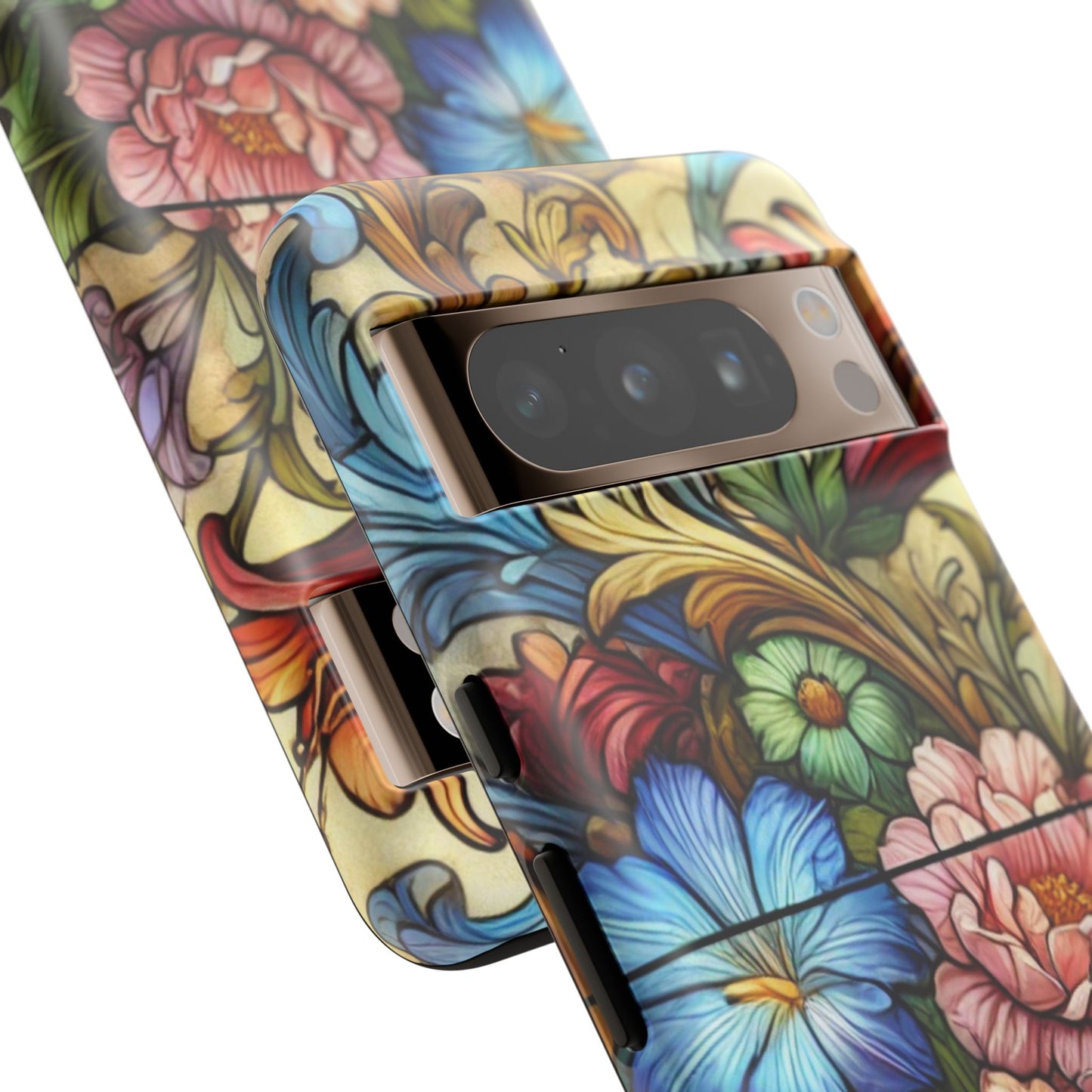 Floral Phone Case, Tough Cases with Colorful Floral Design, Gift for Her, Elegant Phone Cover, Spring Vibes, Unique Design