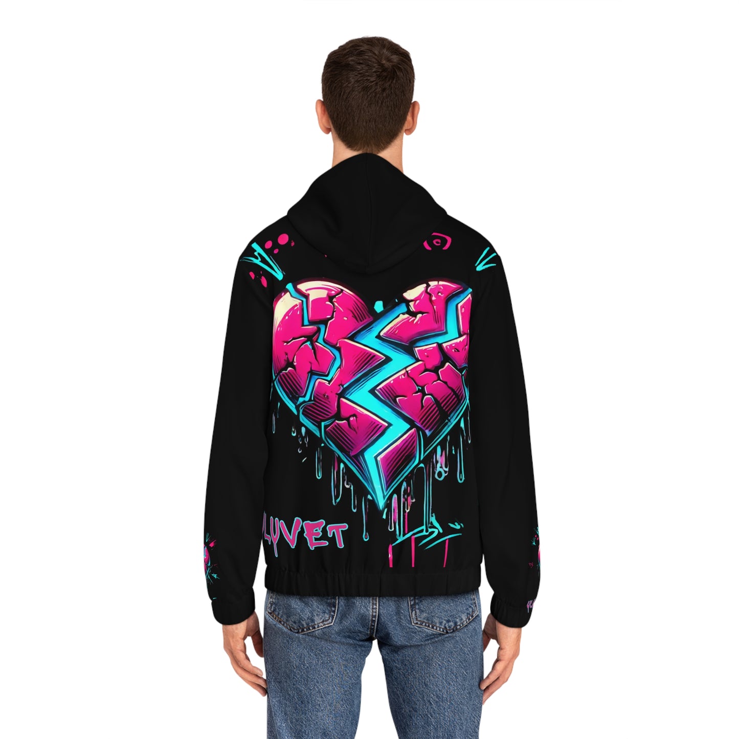 Artistic Heart Print Hoodie for Creative Souls, Streetwear, Casual Wear, Gift for Art Lovers, Unique Fashion