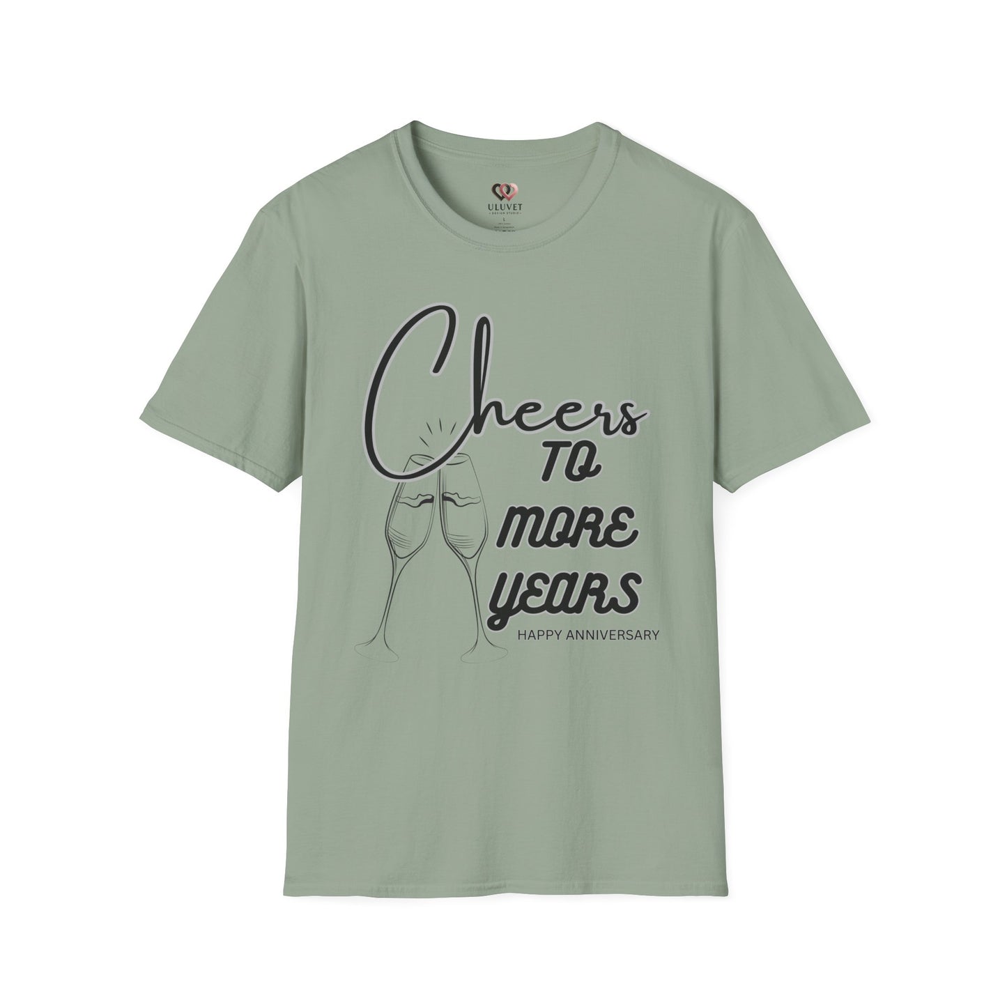 Cheers to More Years Anniversary T-Shirt, Gift for Couples, Unisex Tee, Celebration Shirt, Happy Anniversary Outfit