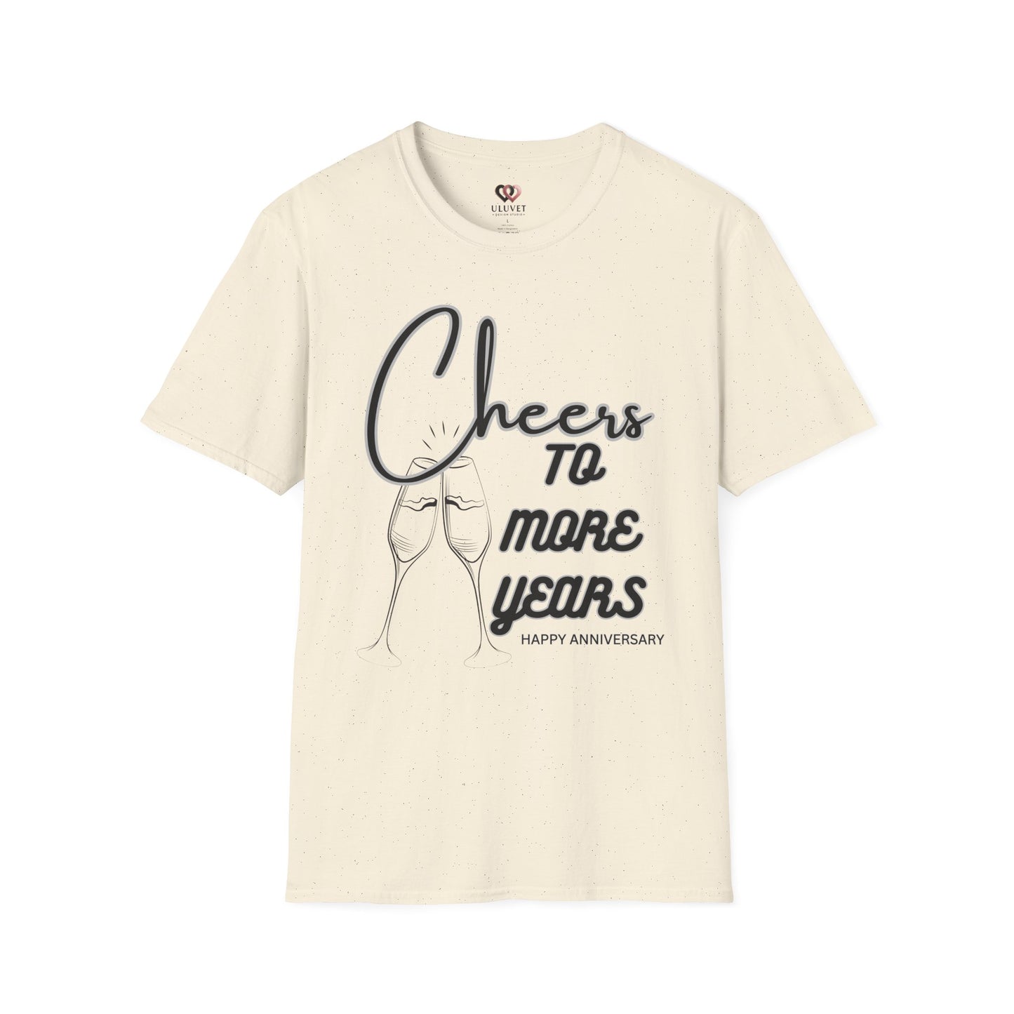 Cheers to More Years Anniversary T-Shirt, Gift for Couples, Unisex Tee, Celebration Shirt, Happy Anniversary Outfit