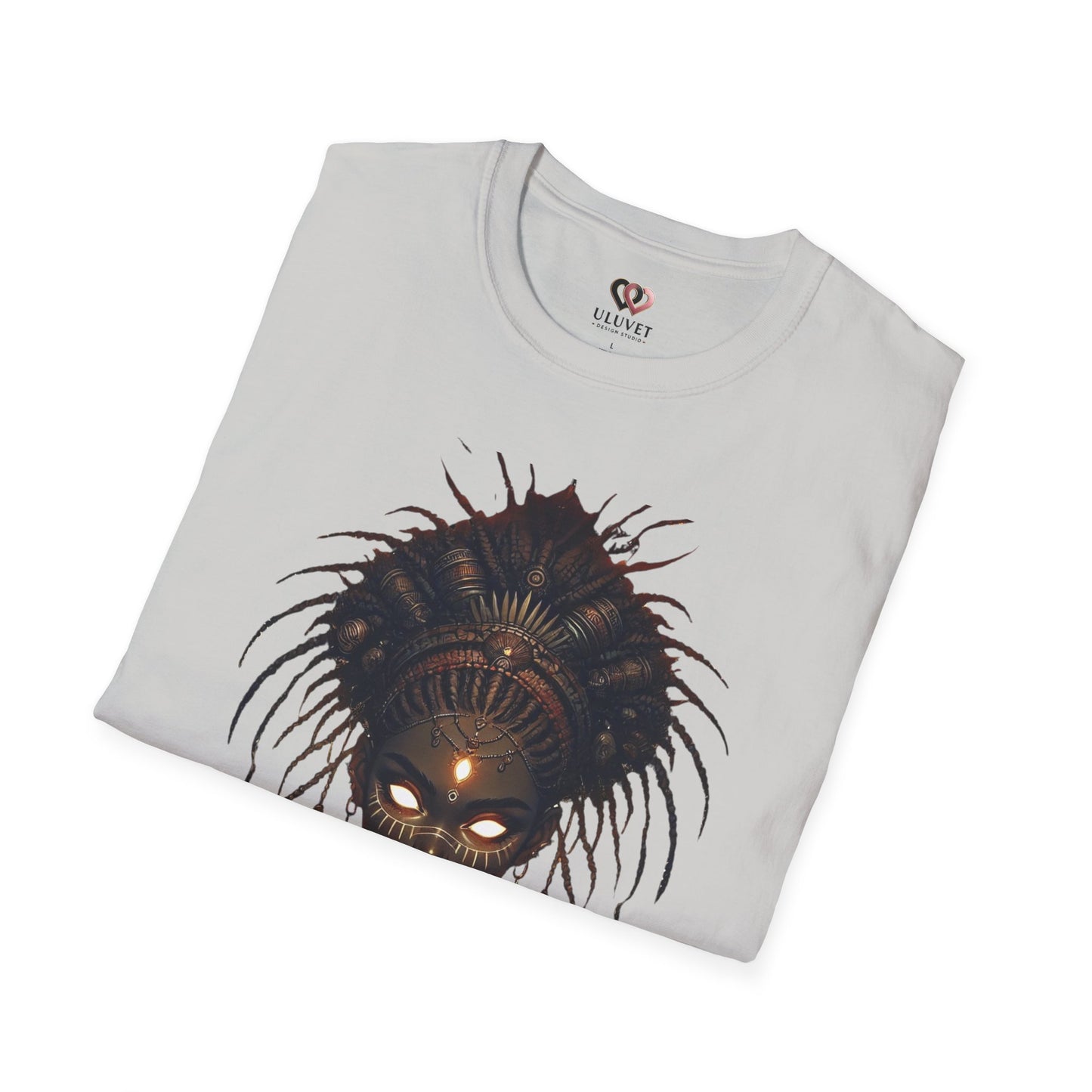 Artistic Goddess Unisex Softstyle T-Shirt - Ethereal Design for Everyday Wear
