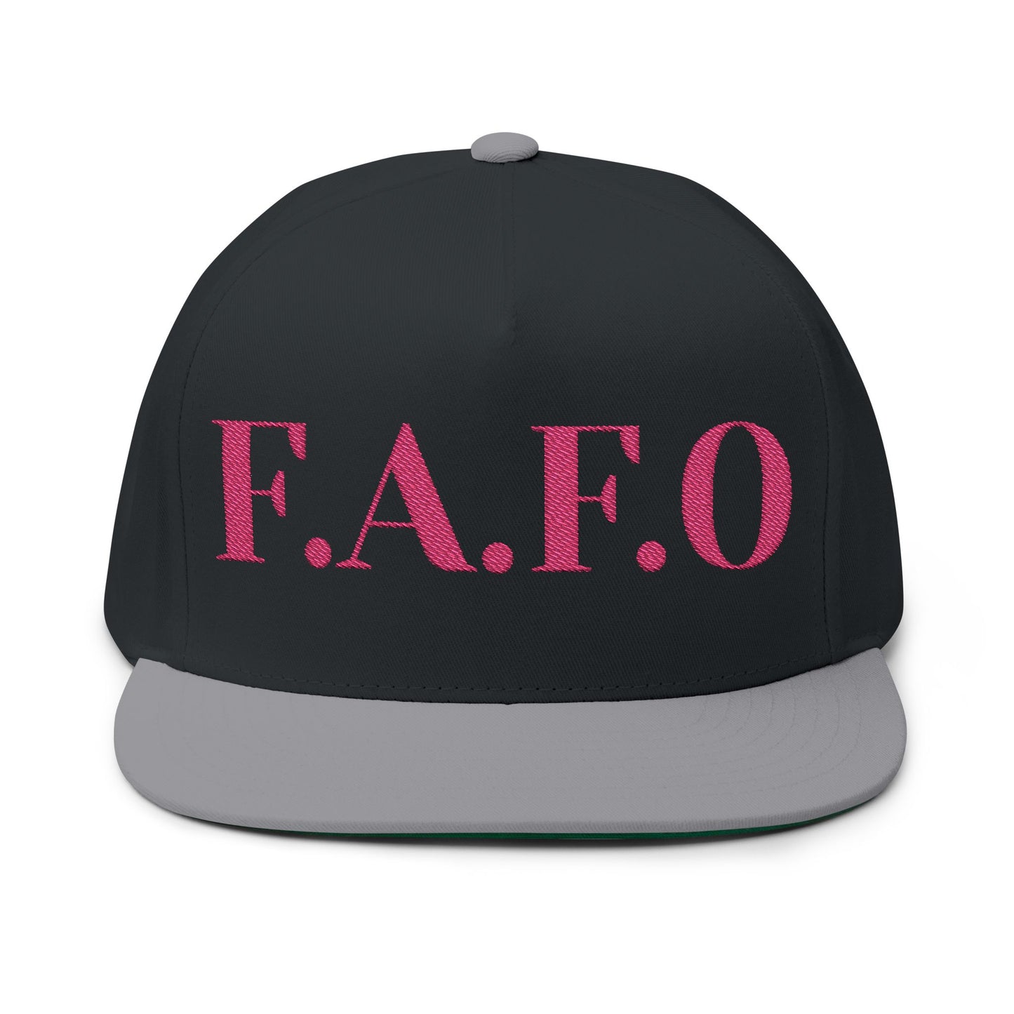Stylish Embroidered Flat Bill Cap - F.A.F.O. Hat, Trendy Apparel, Gift for Him/Her, Casual Accessories, Summer Fashion