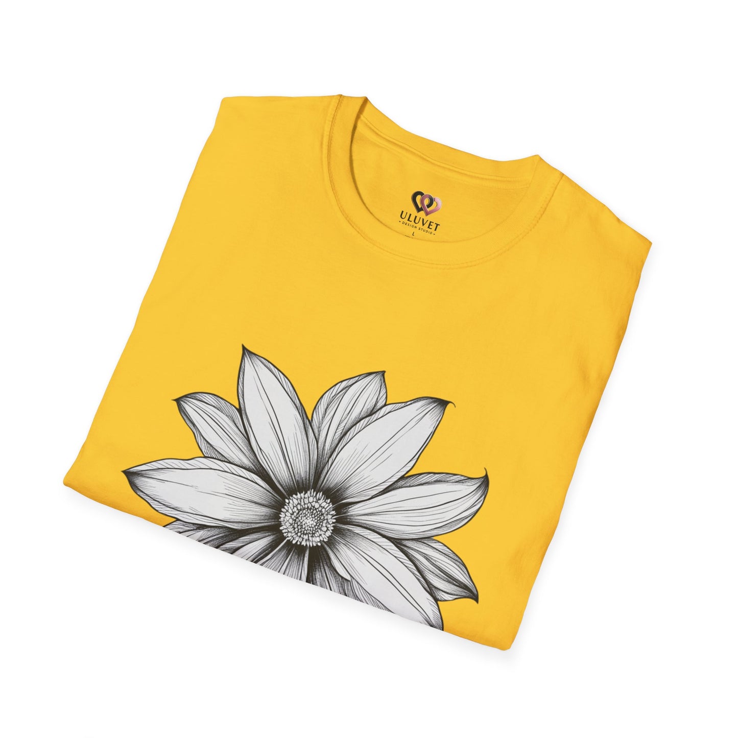 Floral Graphic T-Shirt, Softstyle Tee, Nature Lover Gift, Casual Wear, Birthday Apparel, Eco-Friendly Fashion