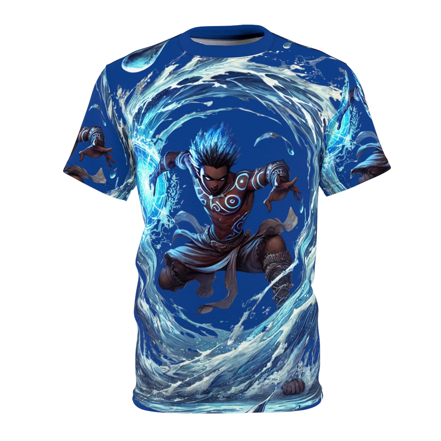Water Mage All-Over Print Tee — Elemental Sorcerer Graphic Shirt