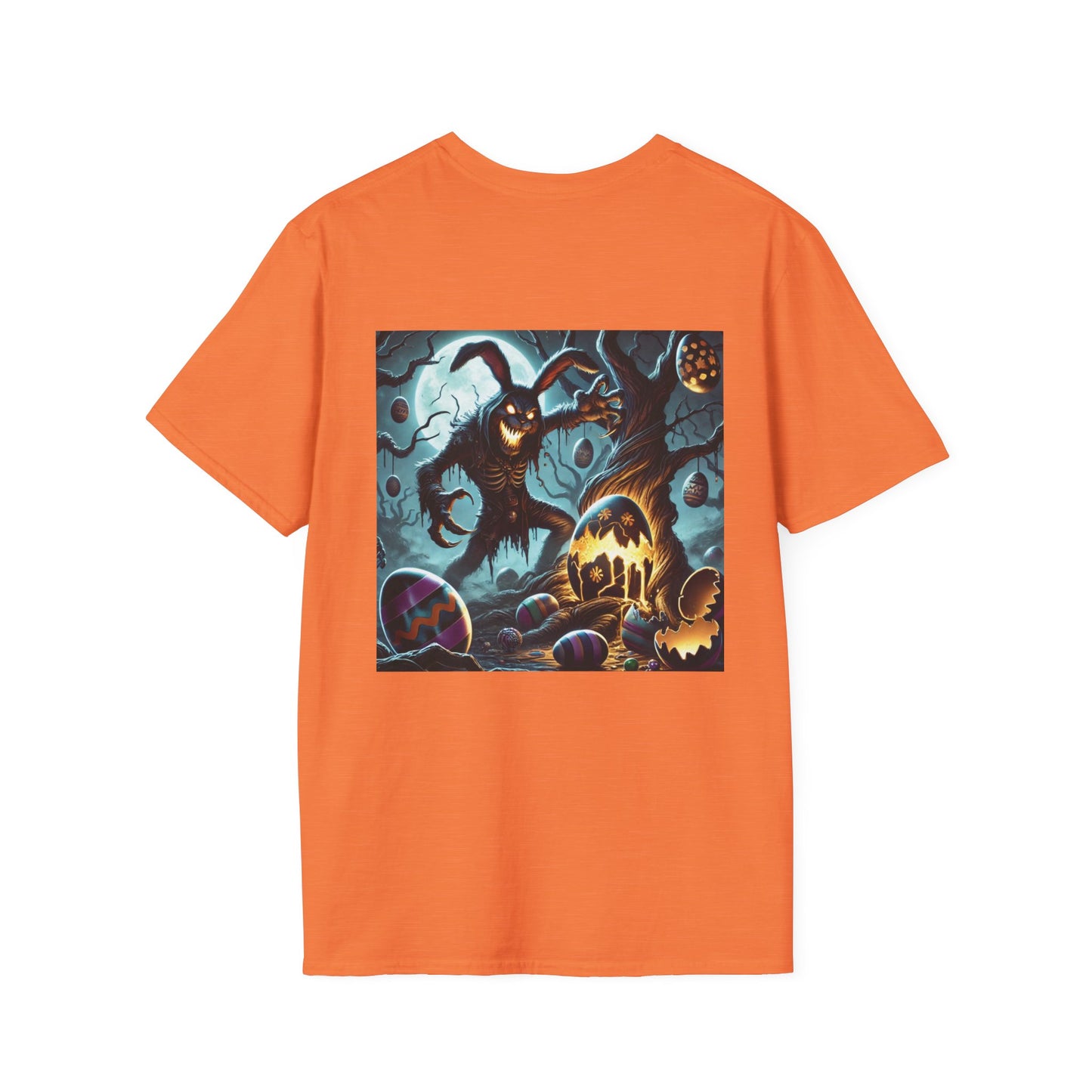 Easter & Halloween Unisex T-Shirt, Cute Bunny Tee, Spooky Rabbit Shirt, Holiday Graphic Top, Festive Wear, Easter Celebration