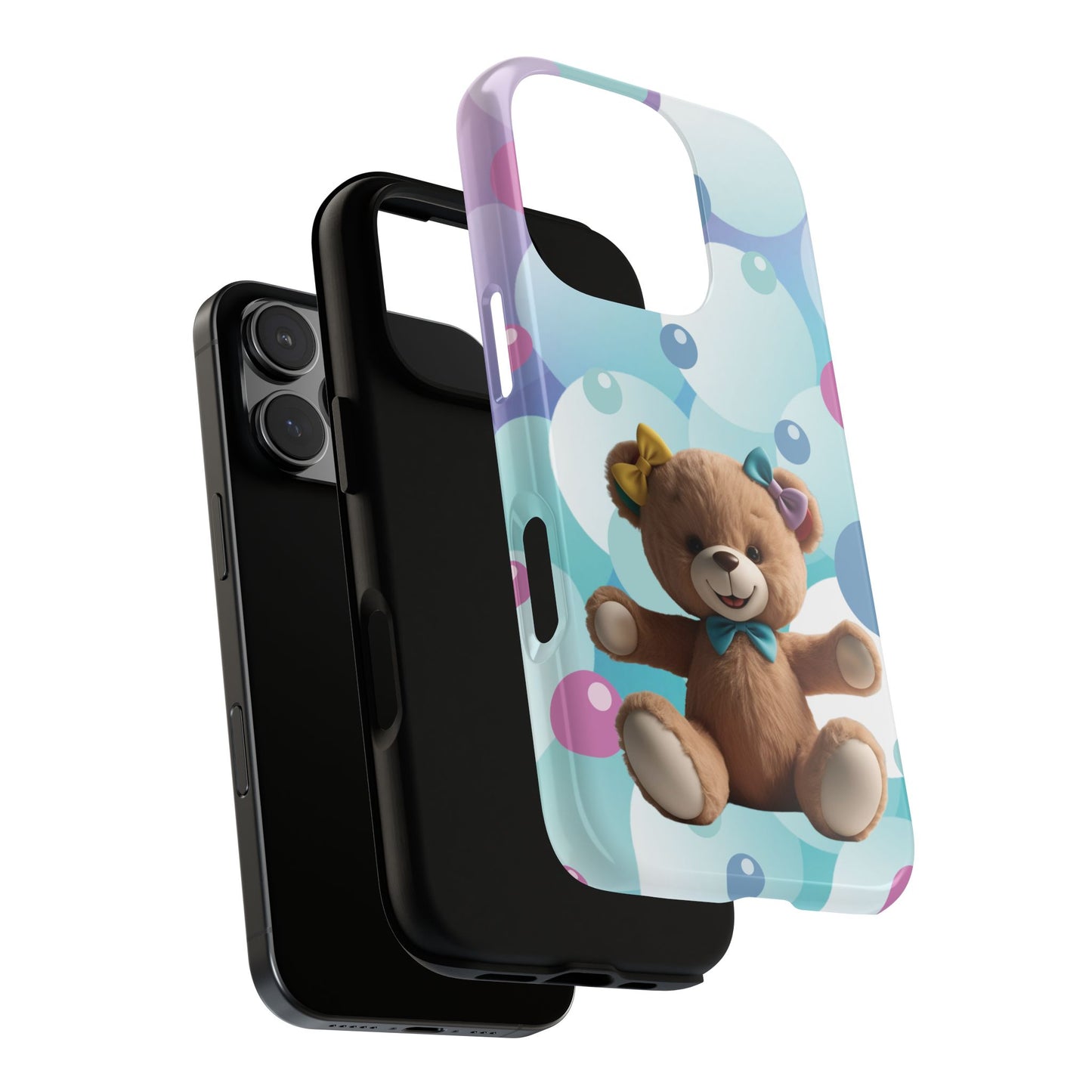 Cute Teddy Bear Phone Case for Kids, Fun and Whimsical Design, Durable Protection, Great Gift for Birthdays, Holidays, Baby Shower