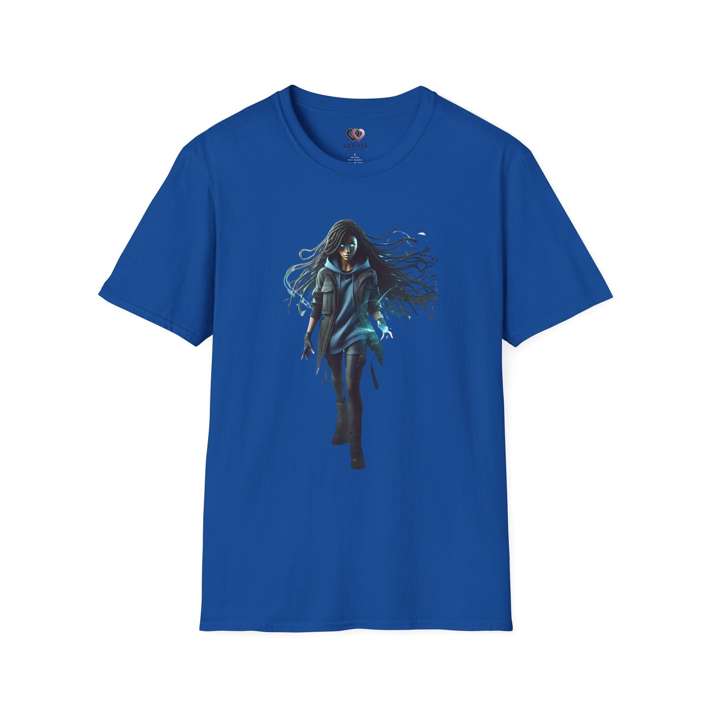 Mystical Girl Unisex Softstyle T-Shirt, Fantasy Tee, Gift for Her, Unique Graphic Tee, Cool Casual Wear, Birthday Gift, Halloween Costume