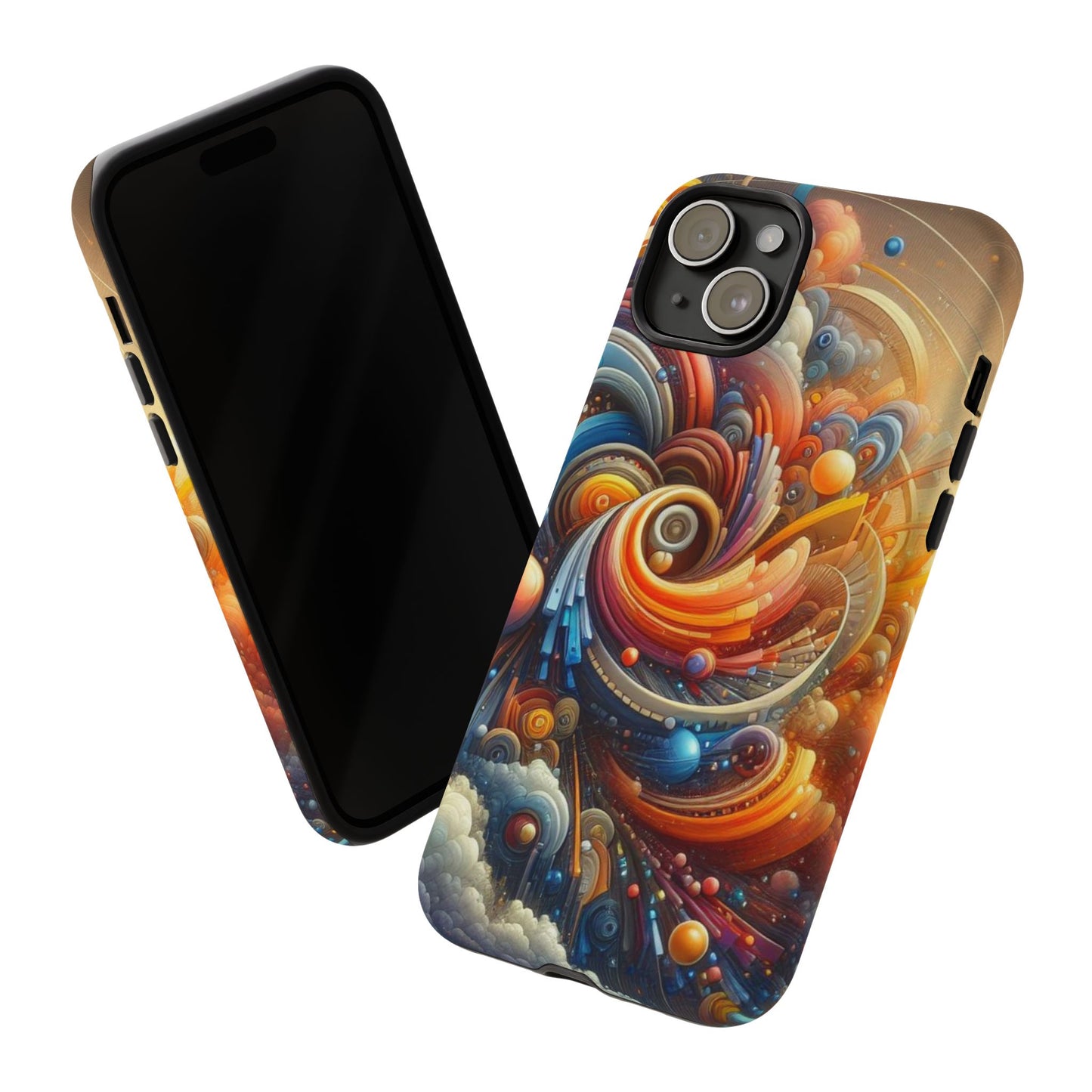 Vibrant Abstract Phone Case, Artistic Cell Phone Cover, Colorful Smartphone Protector, Unique Gift for Art Lovers, Stylish Tech Accessory