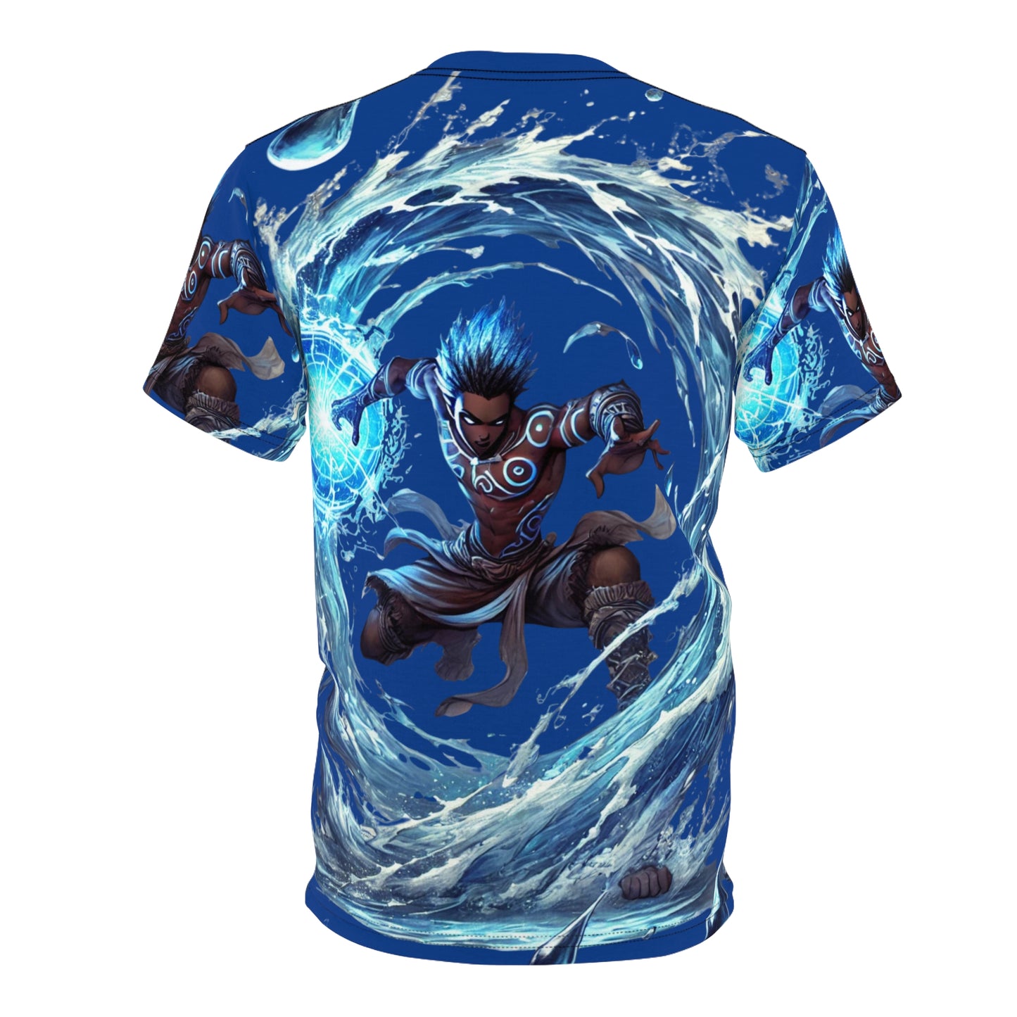 Water Mage All-Over Print Tee — Elemental Sorcerer Graphic Shirt