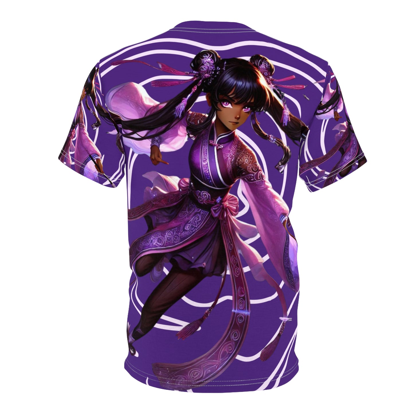 Purple Anime Warrior All-Over Print Tee
