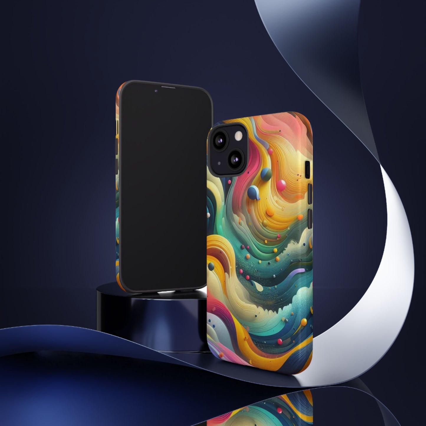 Colorful Abstract Phone Case - Tough Cases for Creative Spirits, Custom Phone Cover, Artistic Gift, Vibrant Accessories, Unique Design