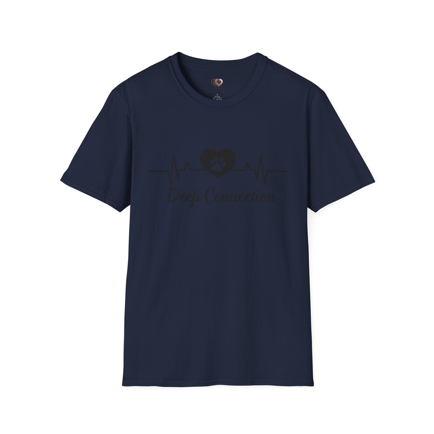 Unisex Heartbeat Connection T-Shirt, Pet Lover Gifts, Animal Rescue Tee, Casual Everyday Wear, Unique Gift for Dog Owners