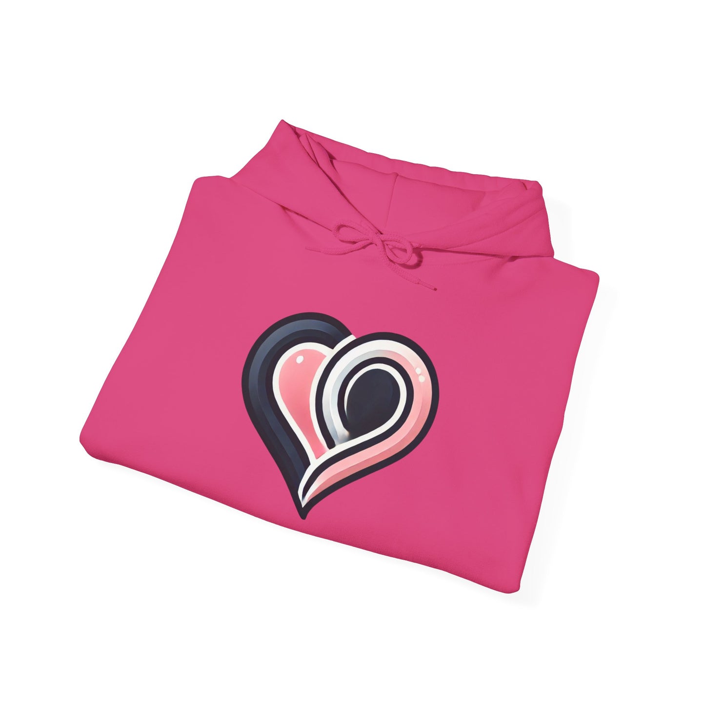 Cozy Heart Design Unisex Hoodie, Perfect for Valentine's Day, Gift for Couples, Love Apparel, Casual Comfort, Everyday Wear