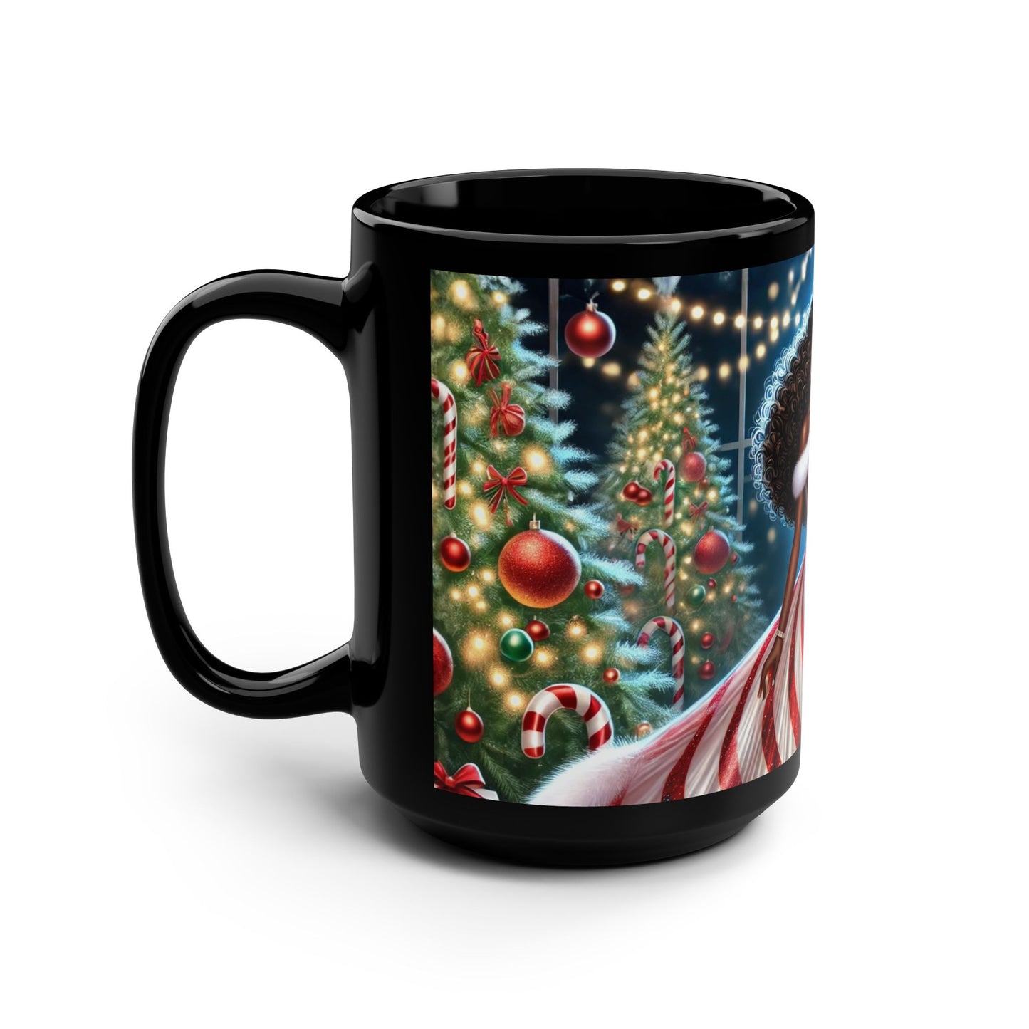Festive Black Mug