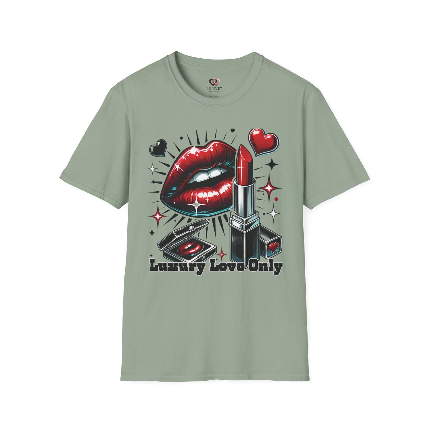 Lipstick & Luxe T-Shirt — "Luxury Love Only" Graphic Tee