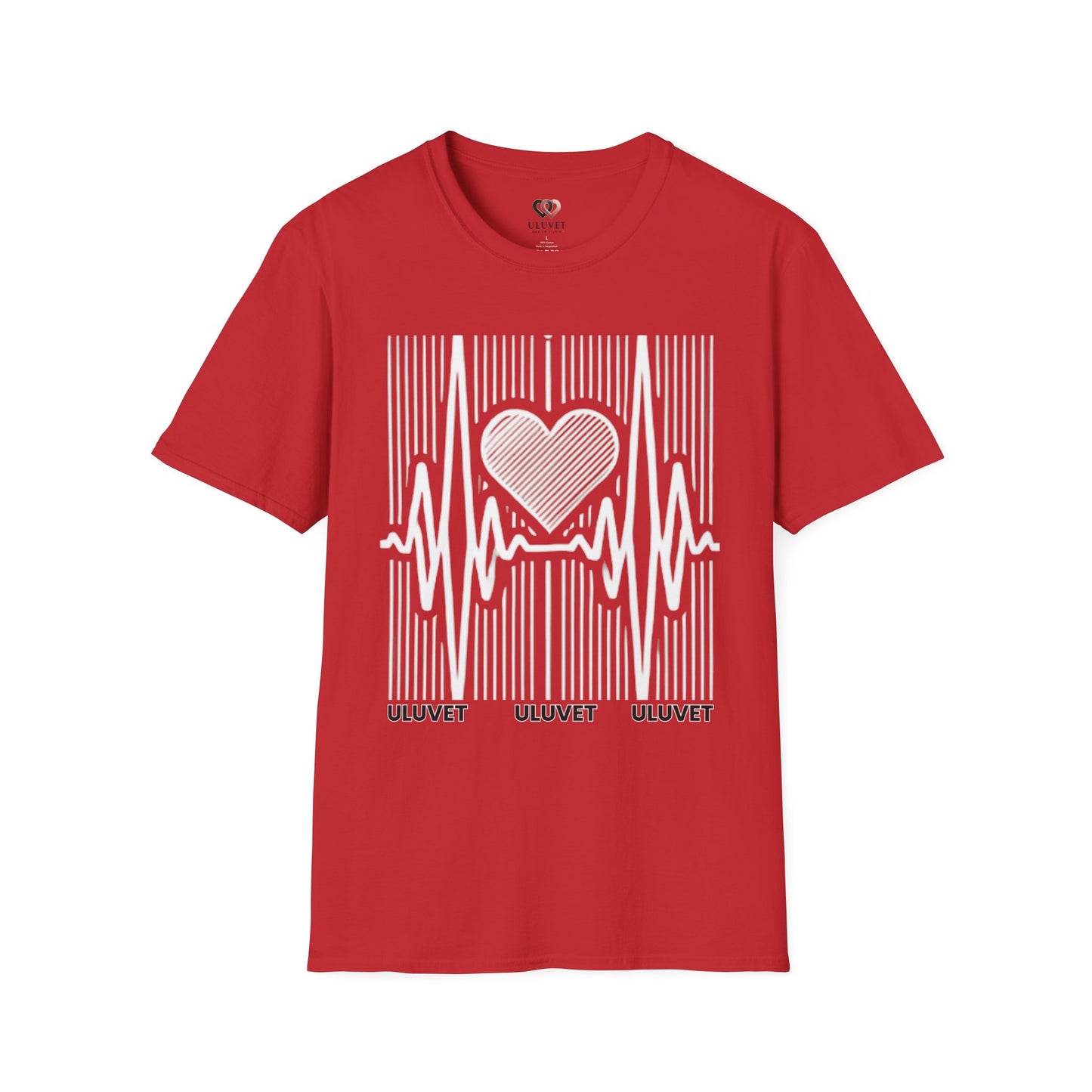 Heartbeat Pulse Love Graphic T-Shirt - Unisex, Perfect for Music Lovers, Gifts, Casual Wear, Everyday Style