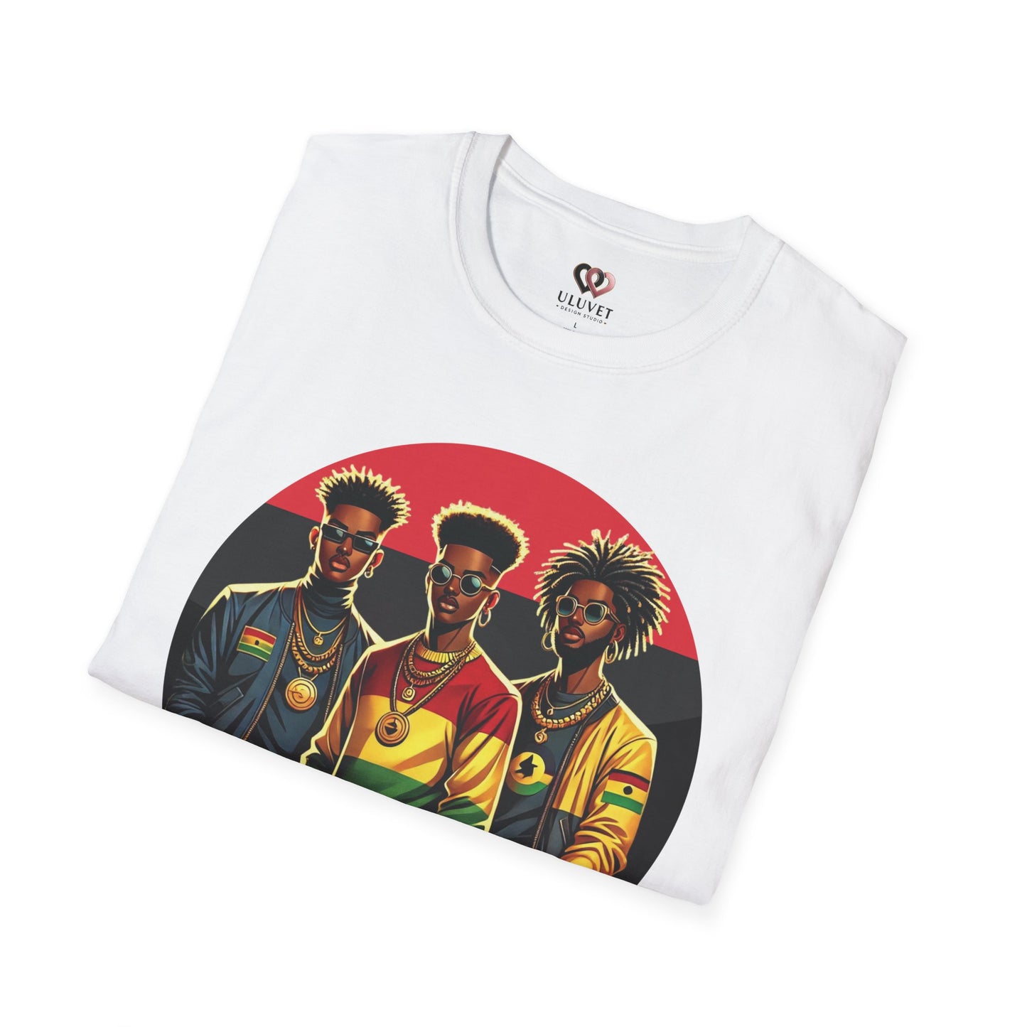 Reggae Roots Trio T-Shirt — Afrocentric Rasta Style Graphic Tee