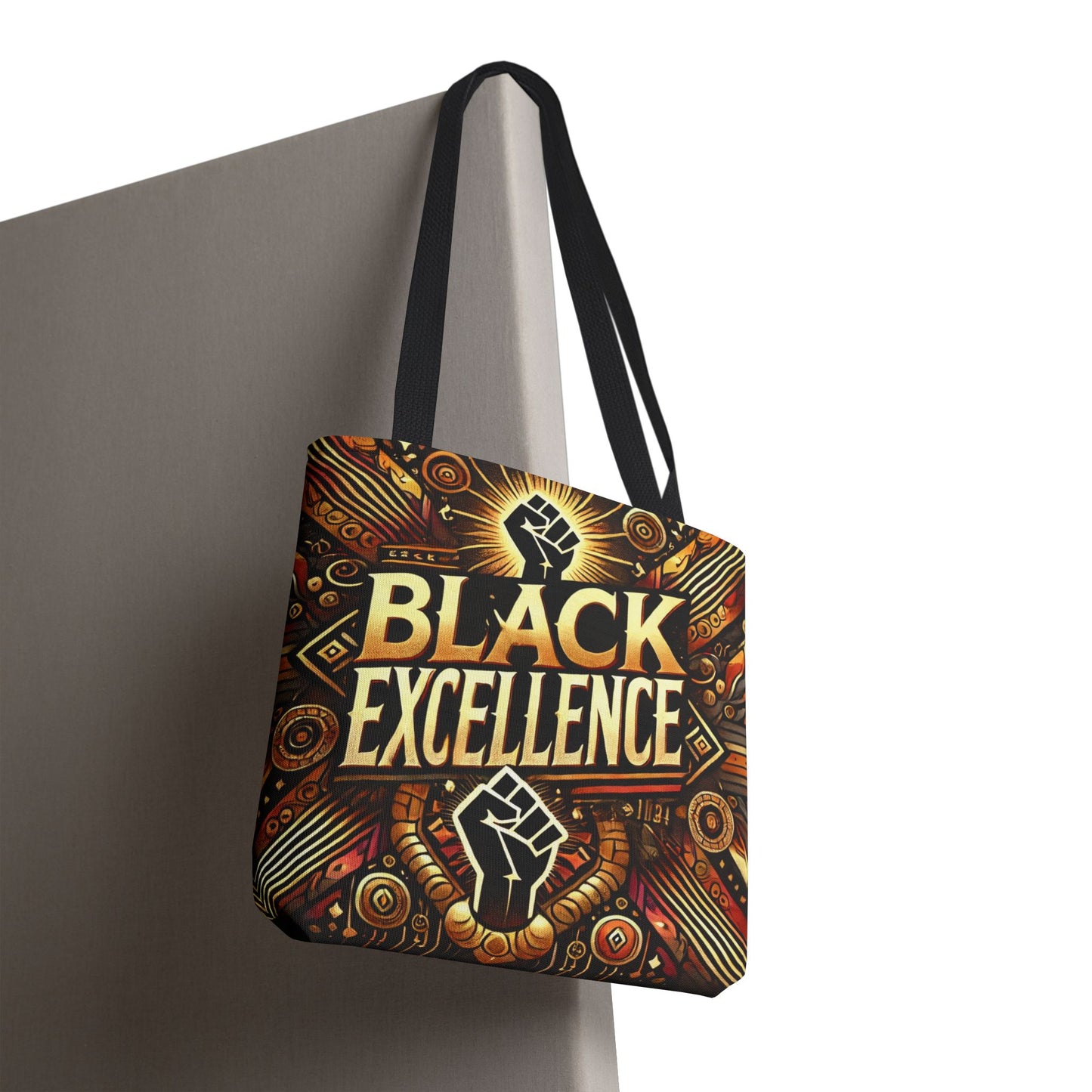 Black Excellence Tote Bag — Urban Afrocentric Art Shopper