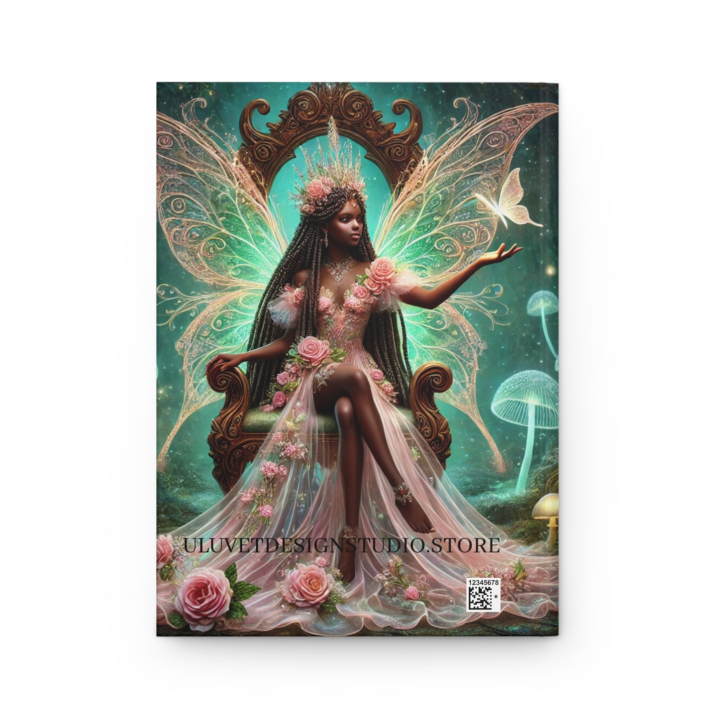 Fantasy-Inspired Hardcover Journal, Dream Journal, Fairy Art Notebook, Gift for Writers, Magical Diary, Self-Discovery Journal