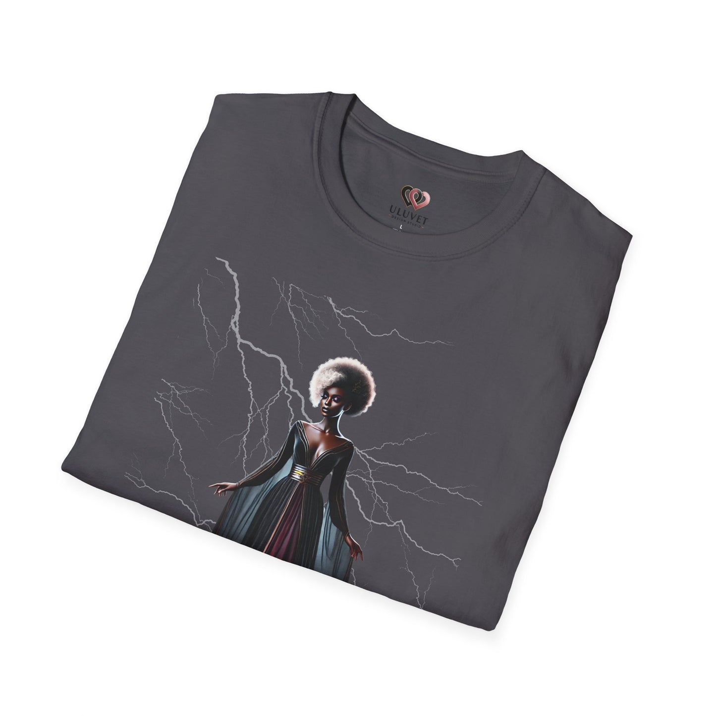 Mystical Vibe Unisex Softstyle T-Shirt with Electric Design