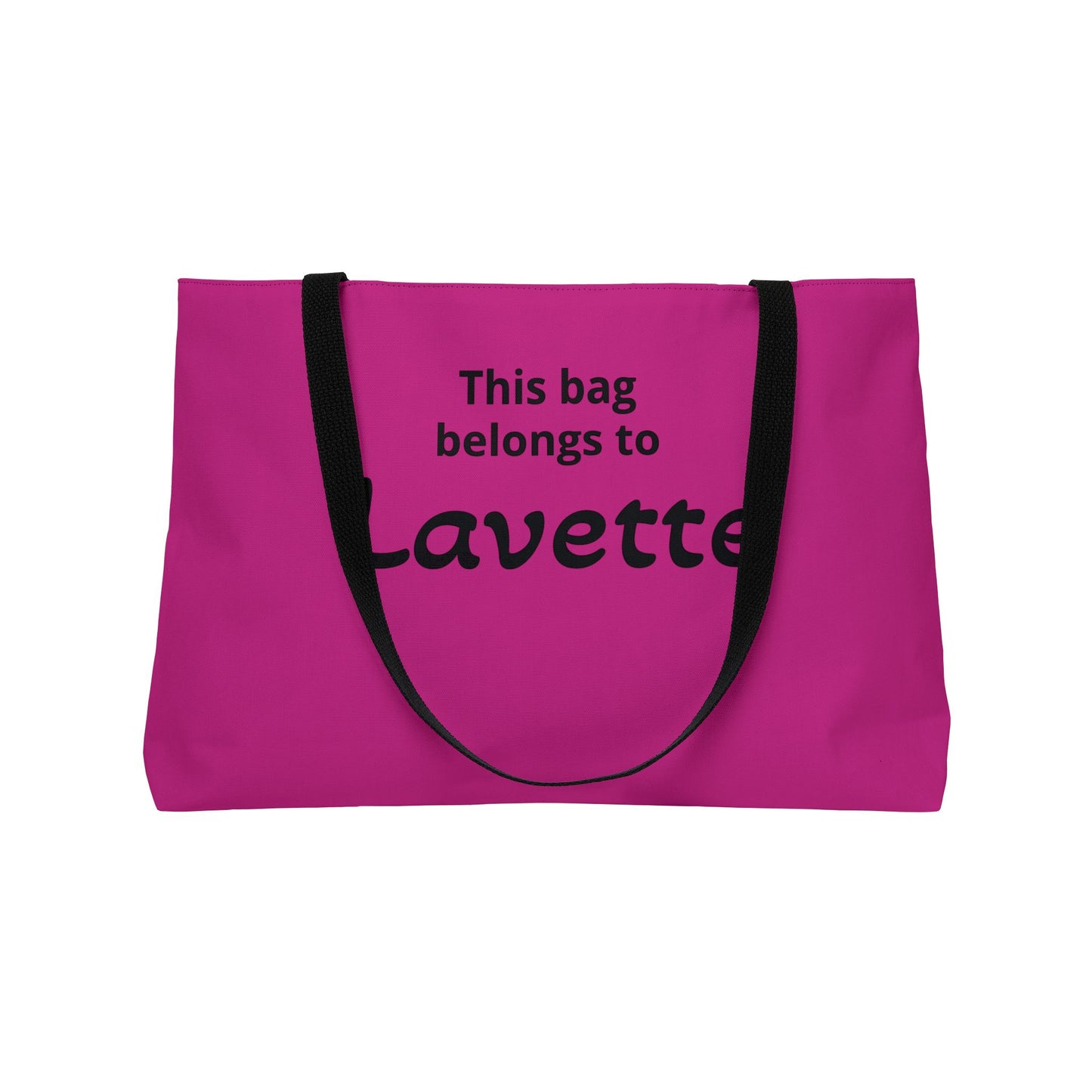 Customizable Colorful Afro-Fantasy Face Weekender Tote. Personalized Name Option