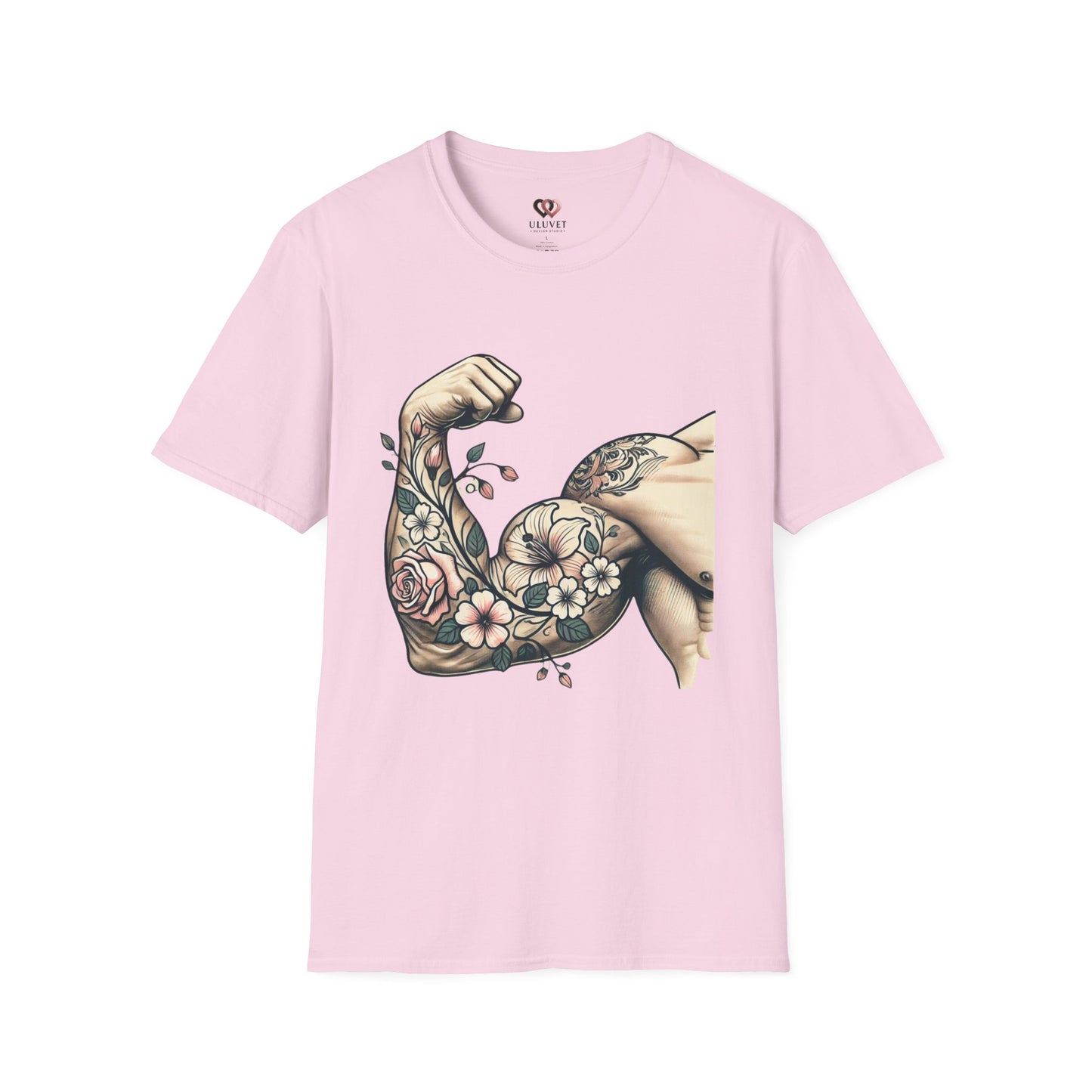 Floral Arm Tattoo T-Shirt, Stylish Unisex Tee, Summer Fashion, Gift for Him or Her, Tattoo Lovers Apparel, Casual Wear