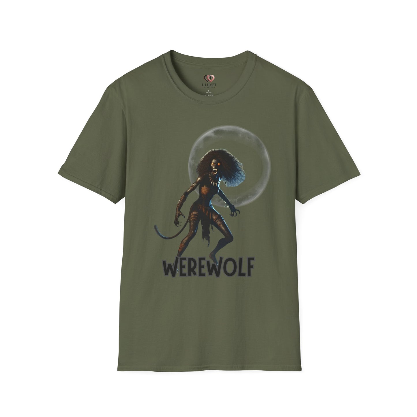 Werewolf Graphic T-Shirt | Unisex Softstyle Tee for Halloween, Fall Fashion, Spooky Season, Casual Wear, Gift for Monster Lovers