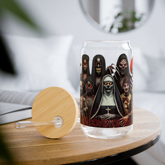 Spooky Sipper Glass with Straws - 16oz Halloween Drinkware