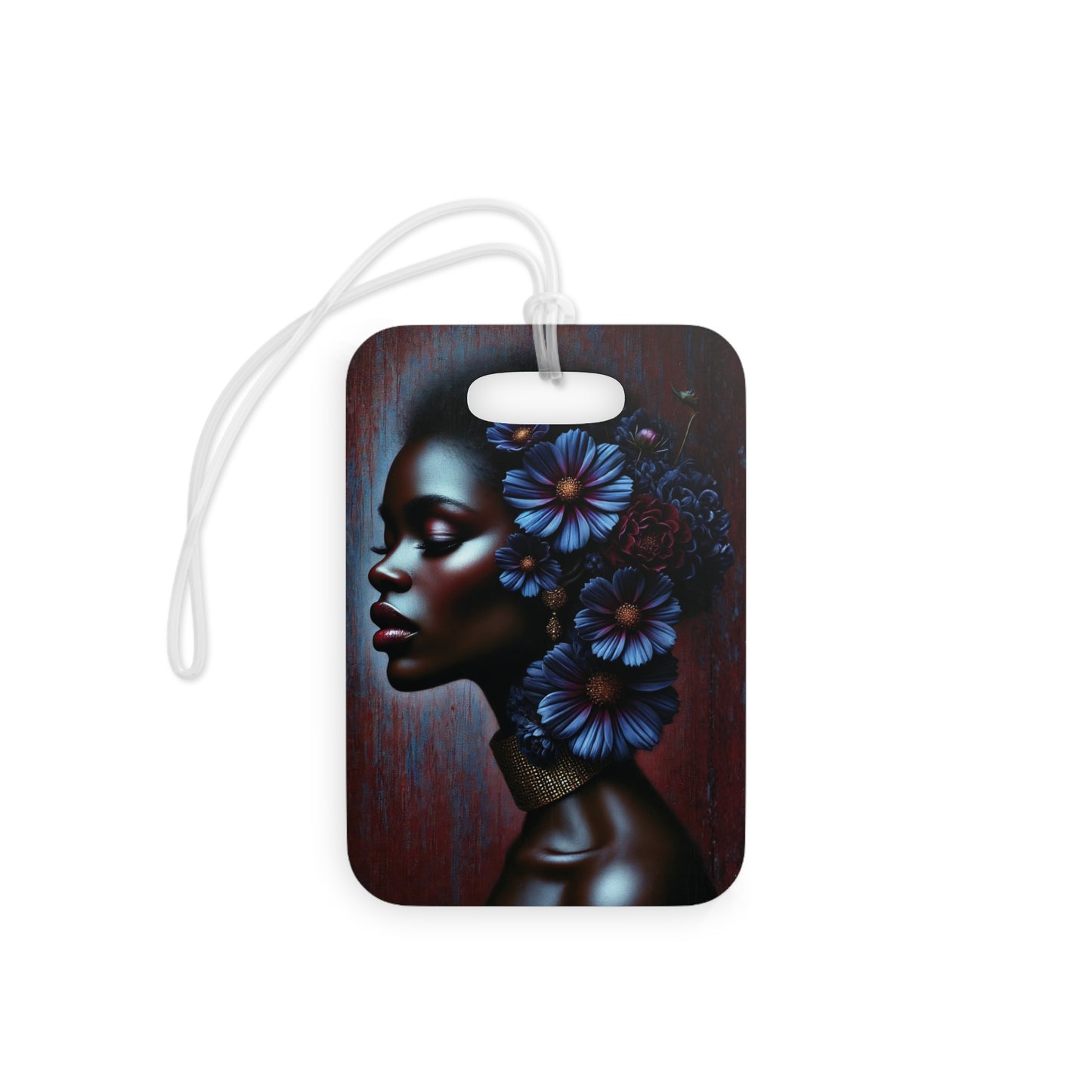 Afrocentric Floral Queen Luggage Tag | Travel ID