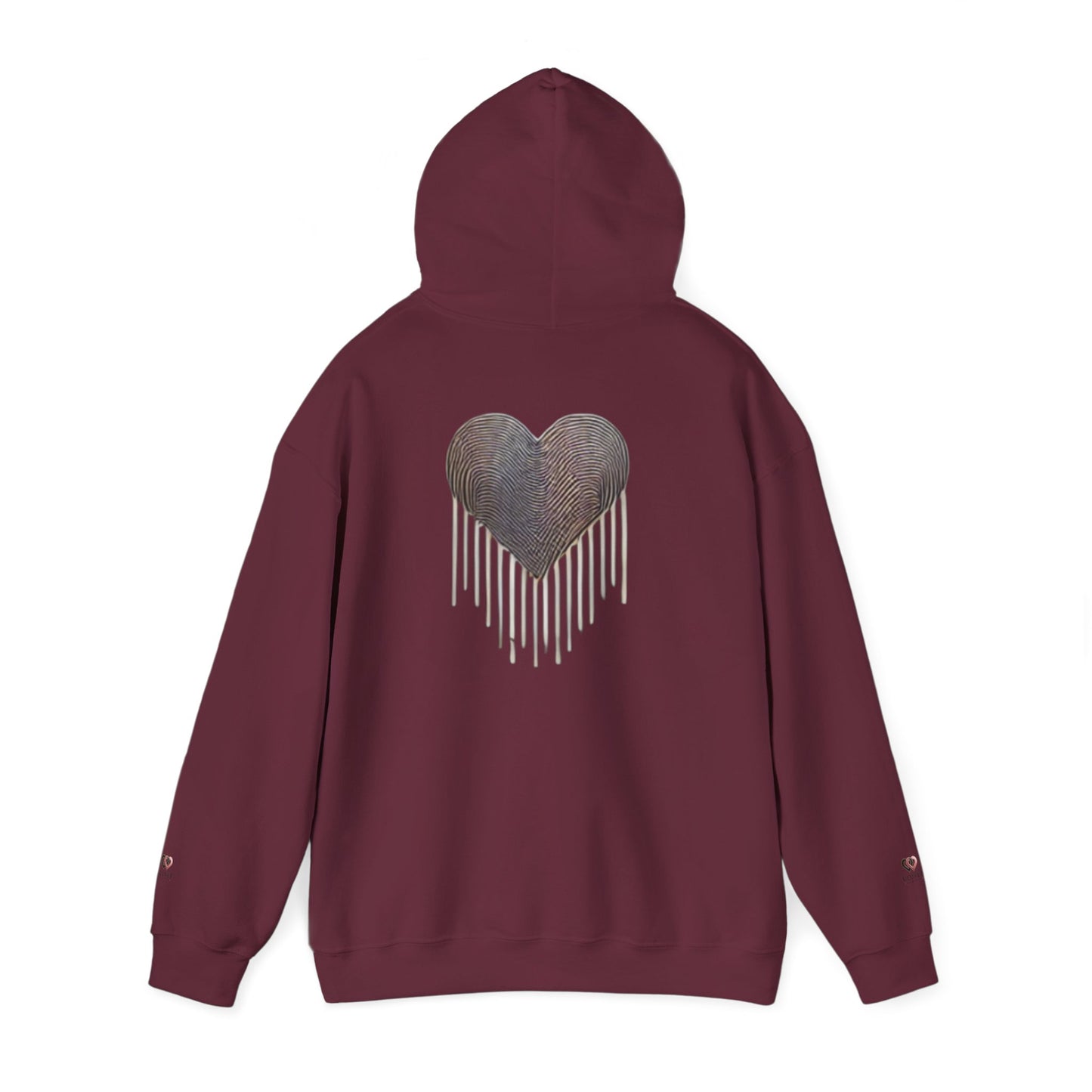 Heart Drip Unisex Hoodie - Cozy Love Sweatshirt, Graphic Hoodie, Winter Fashion, Gift for Her, Valentine's Day Gift