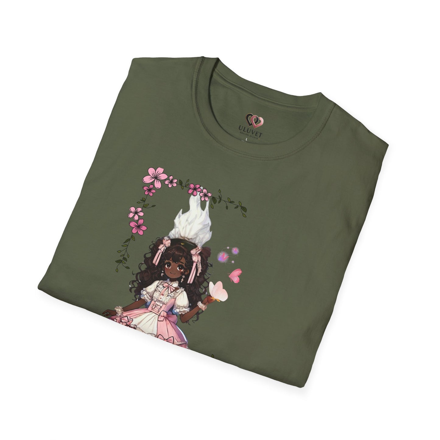 Unisex Softstyle T-Shirt  - Girly Anime Fantasy Design