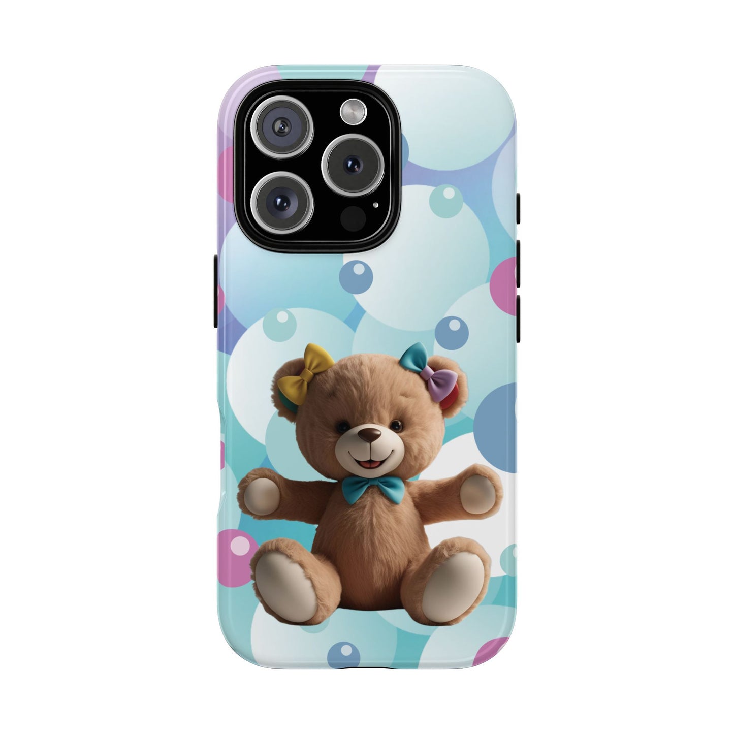 Cute Teddy Bear Phone Case for Kids, Fun and Whimsical Design, Durable Protection, Great Gift for Birthdays, Holidays, Baby Shower