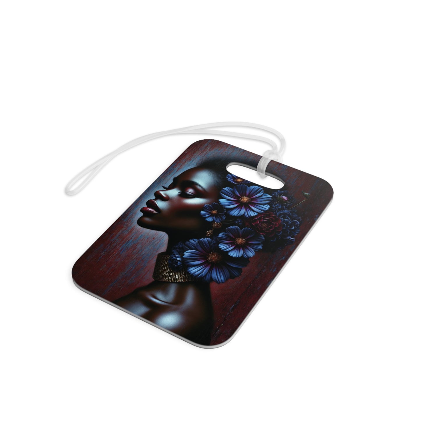 Afrocentric Floral Queen Luggage Tag | Travel ID