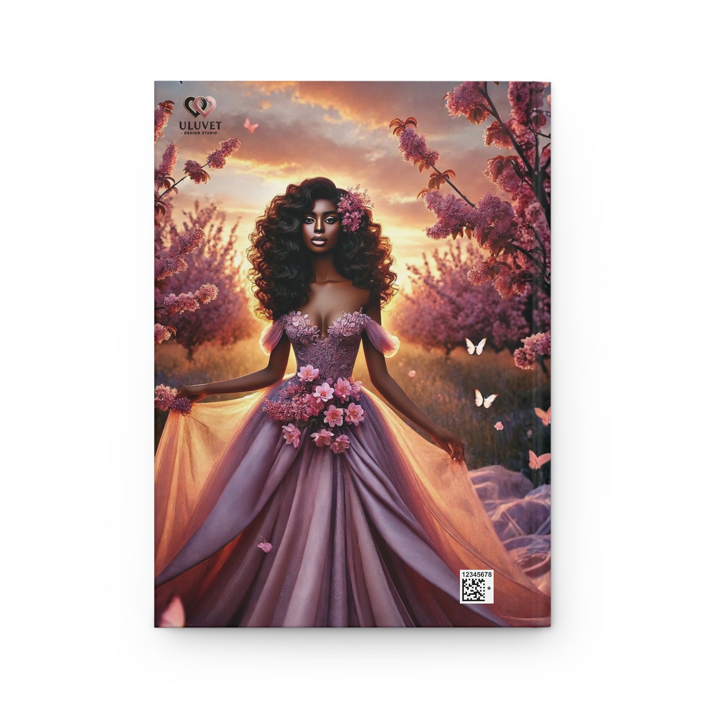 Dream Big cover Journal | Inspirational Floral Princess Hardcover