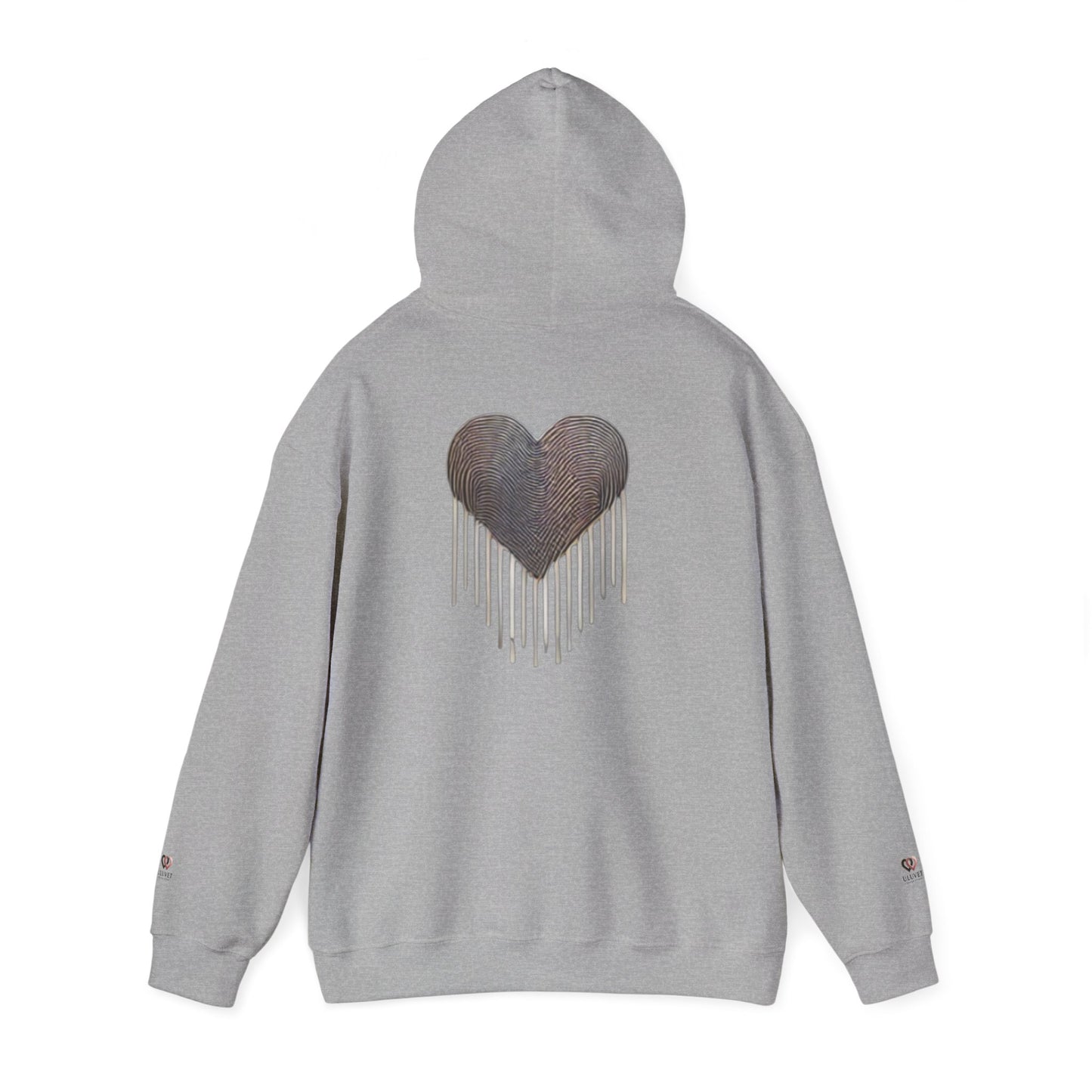 Heart Drip Unisex Hoodie - Cozy Love Sweatshirt, Graphic Hoodie, Winter Fashion, Gift for Her, Valentine's Day Gift