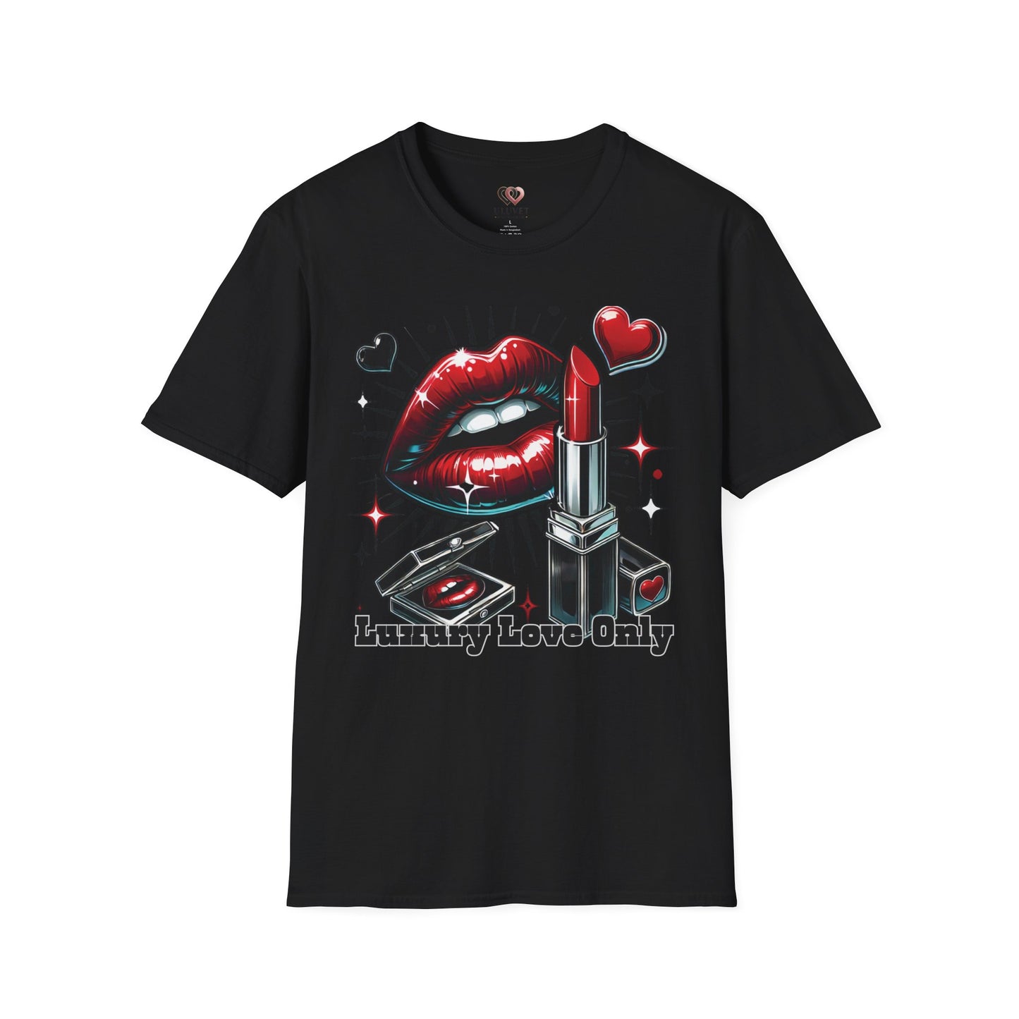 Lipstick & Luxe T-Shirt — "Luxury Love Only" Graphic Tee