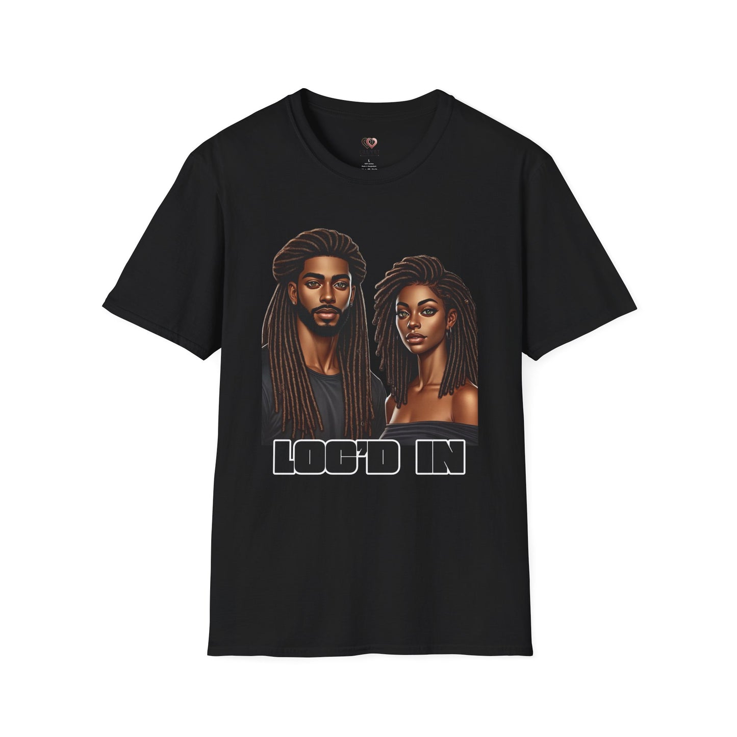 Loc'd In Unisex Softstyle T-Shirt, Unique Hair Art Tee, Gift for Dreadlock Lovers, Casual Wear, Trendy Apparel