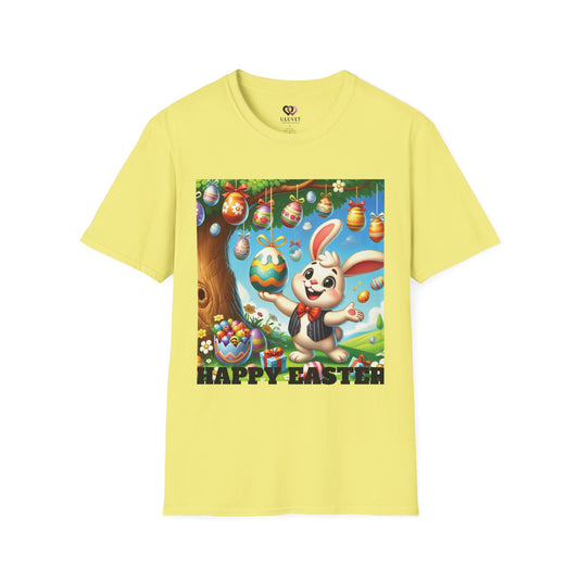 Easter & Halloween Unisex T-Shirt, Cute Bunny Tee, Spooky Rabbit Shirt, Holiday Graphic Top, Festive Wear, Easter Celebration