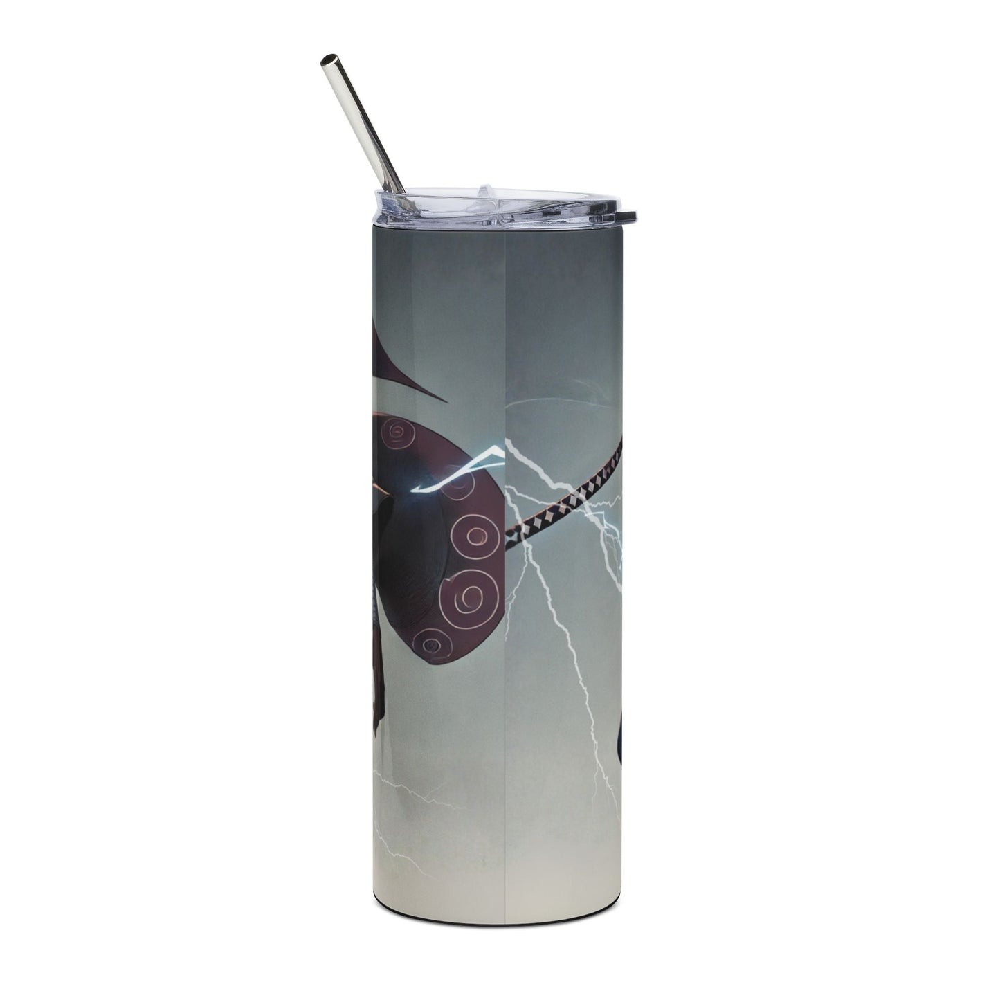 20oz Stainless Steel Tumbler — Anime Samurai Lightning Design